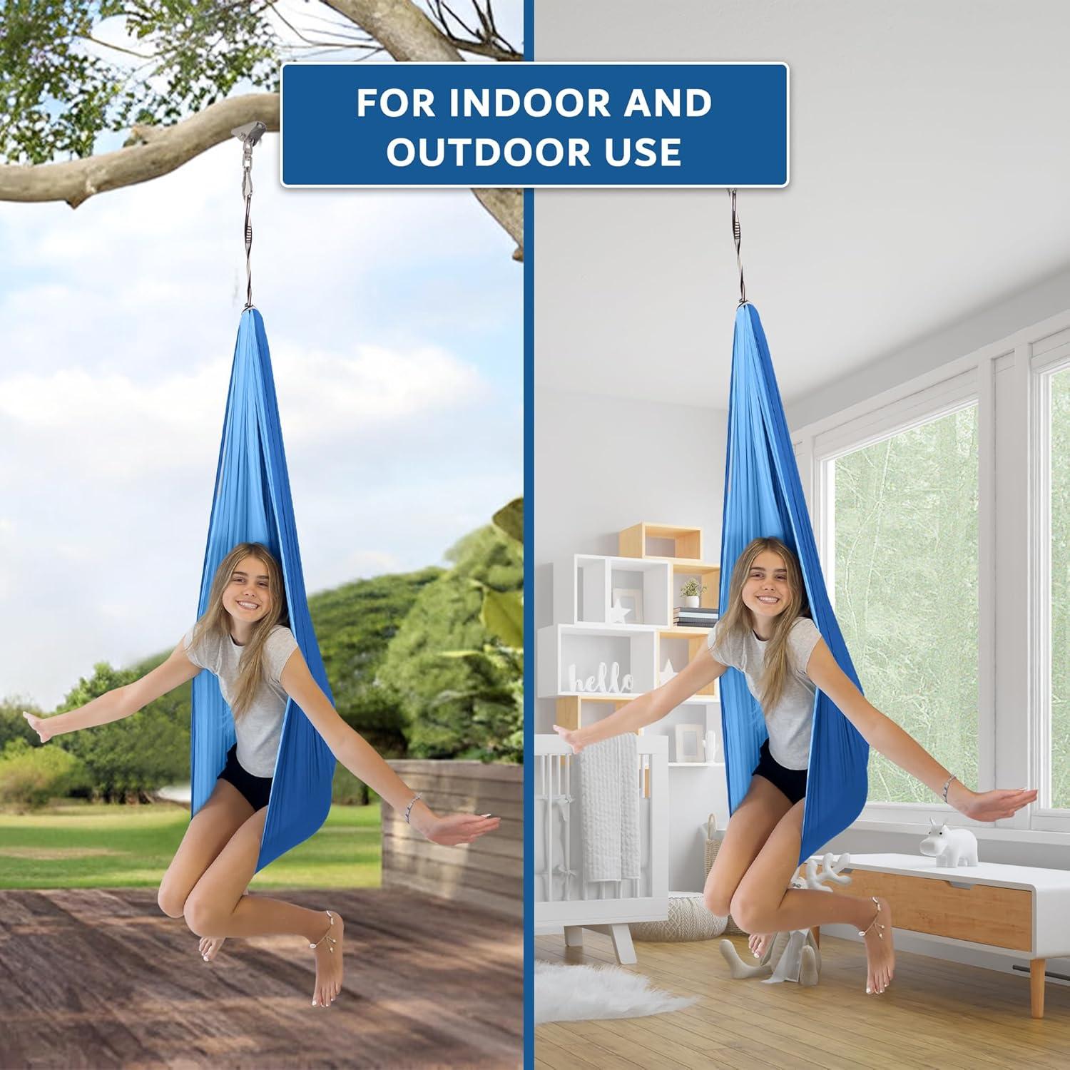 Columpio Sensorial Bradoro Doble Capa 1 kg 152x127 cm Azul