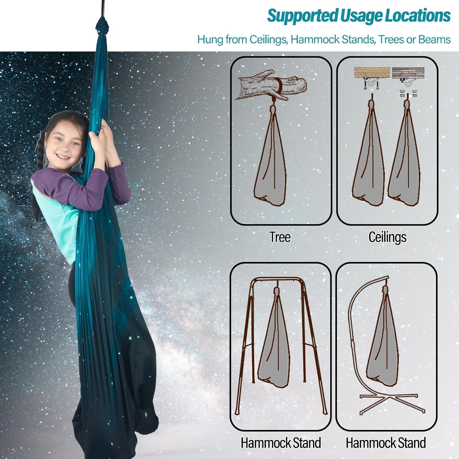 Columpio Sensorial HiChrote 150x150cm Soporta 136kg Interior/Exterior