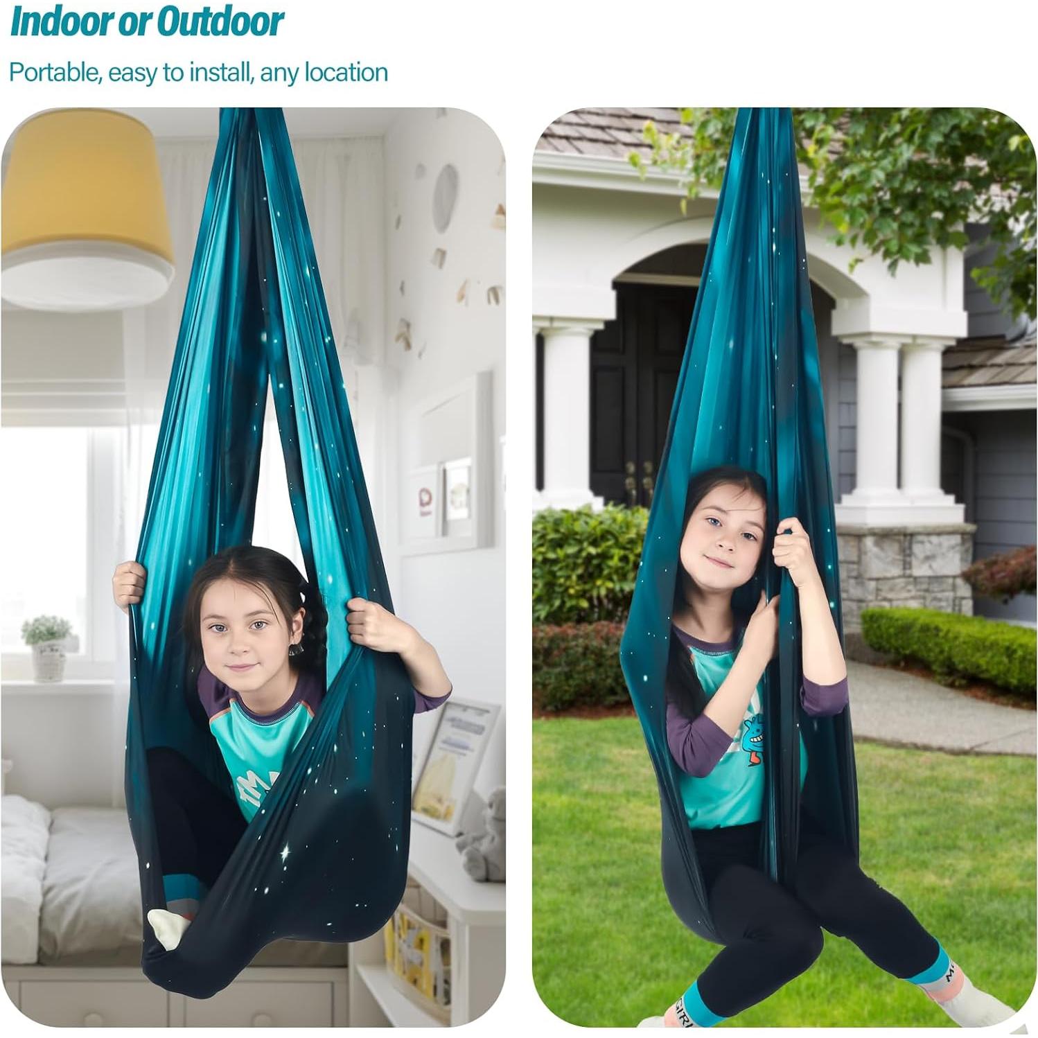 Columpio Sensorial HiChrote 150x150cm Soporta 136kg Interior/Exterior