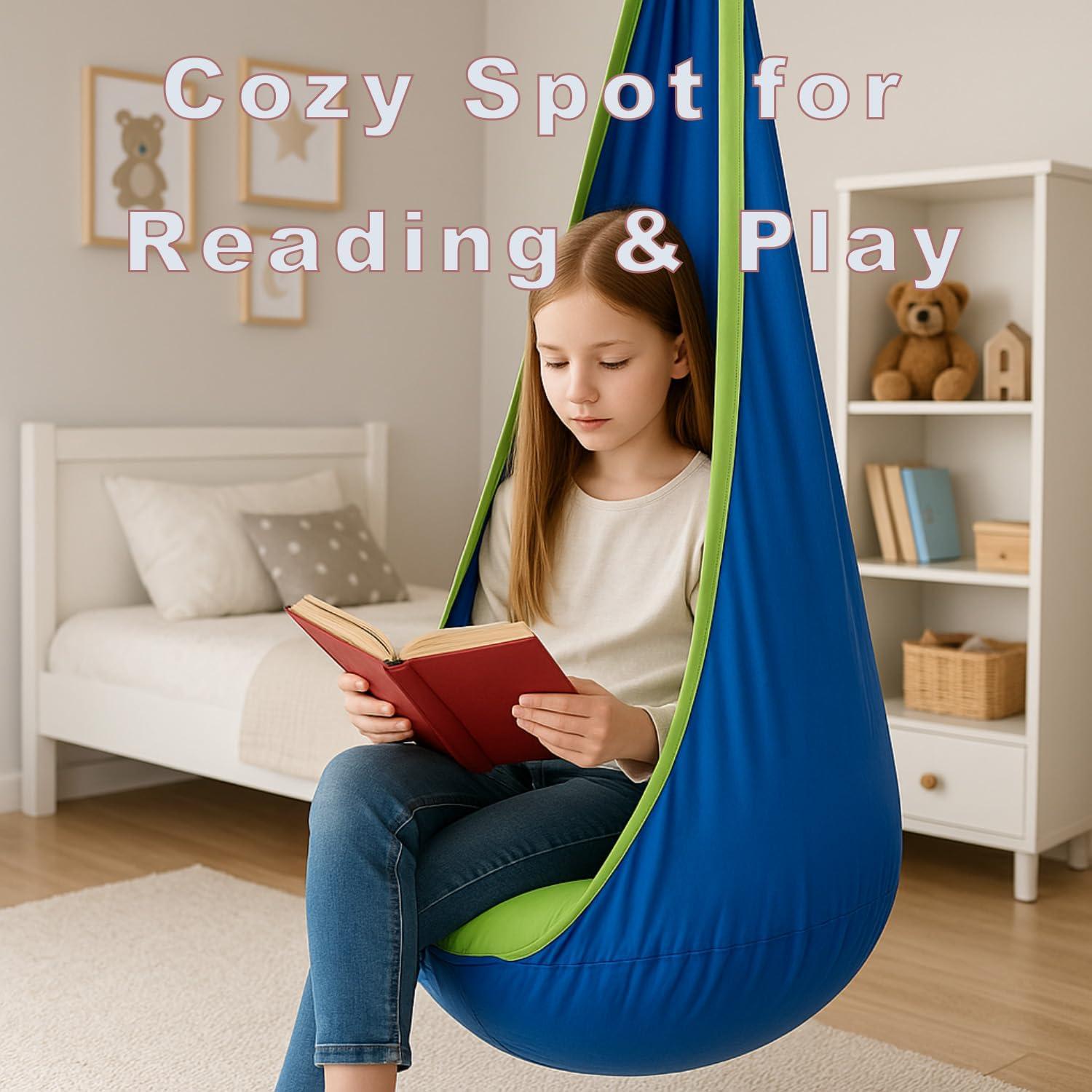 Columpio Sensorial Pod YUANFENG Azul 360° Ajustable 2.1kg