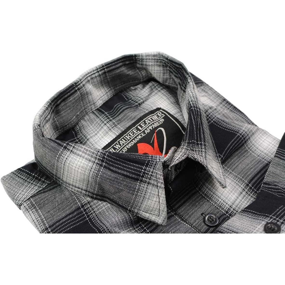 Camisa de Franela a Cuadros Hombre Milwaukee Leather Mediana