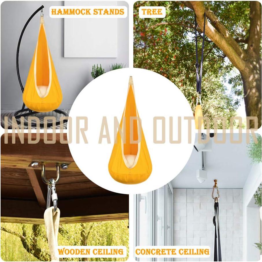 Silla Colgante Pod para Niños Funny Game 100% Algodón Amarillo