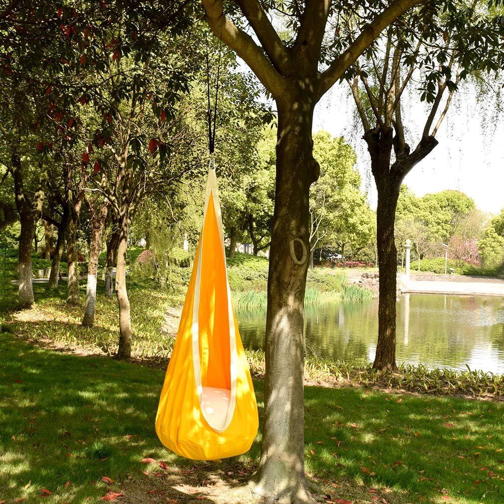 Silla Colgante Pod para Niños Funny Game 100% Algodón Amarillo