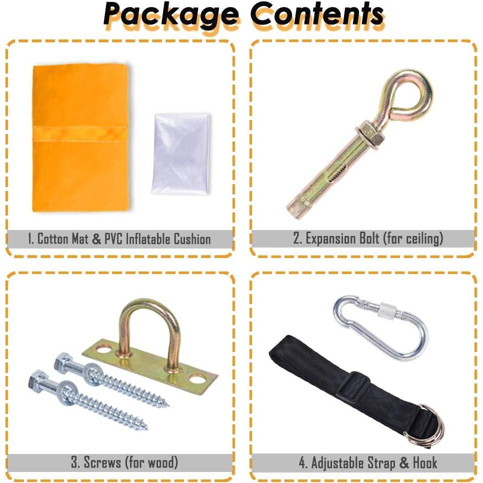 Silla Colgante Pod para Niños Funny Game 100% Algodón Amarillo