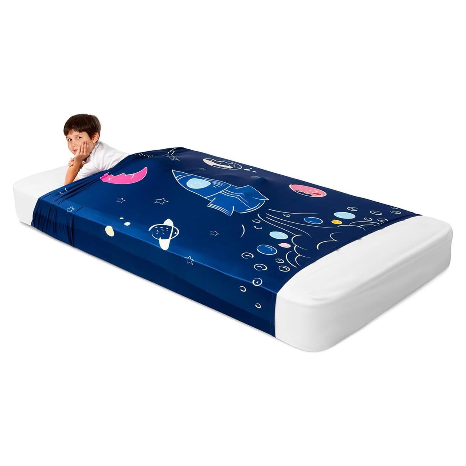 Sábana de Compresión Sensorial Individual Friendly Cuddle Cohete