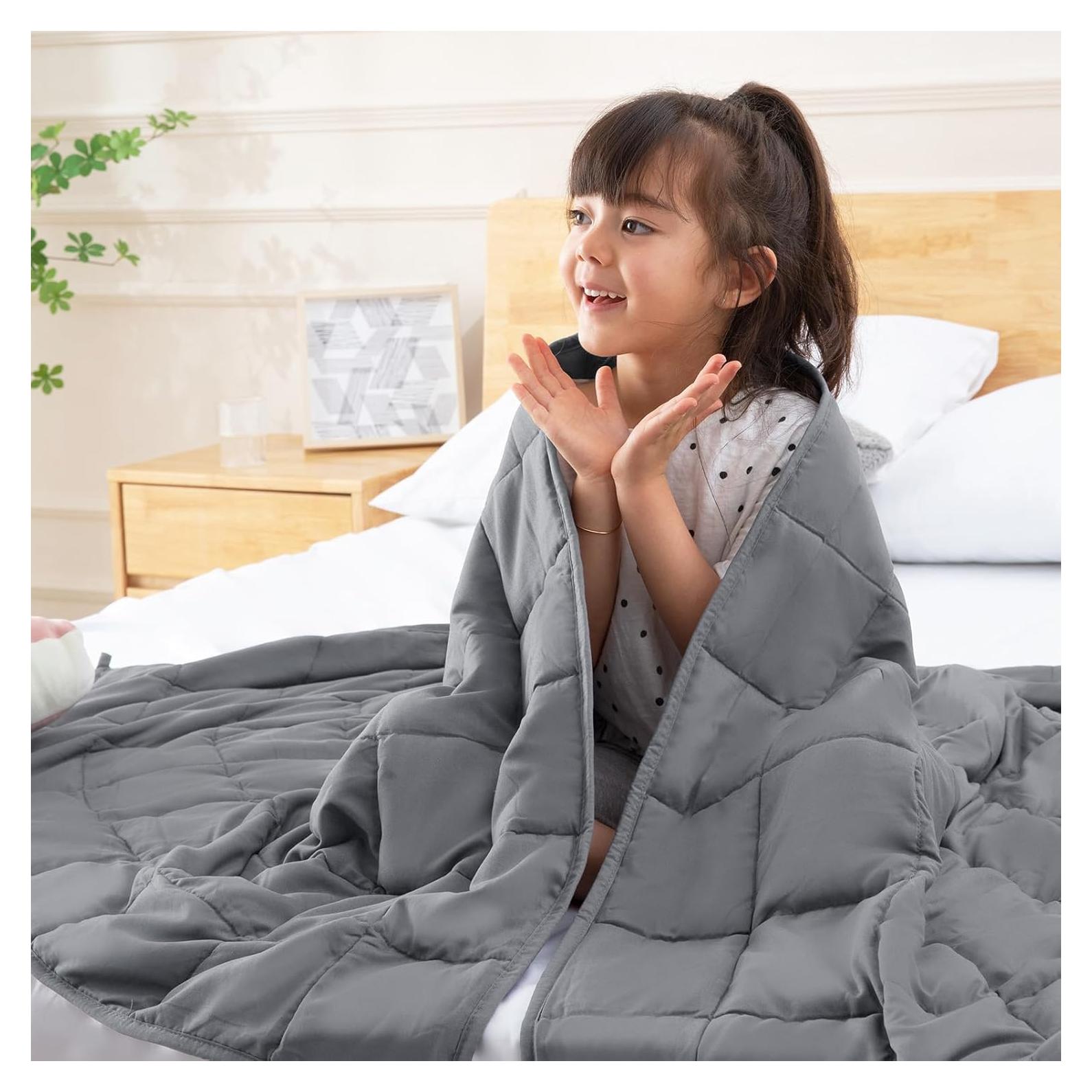 Manta con peso CYMULA 2.24 kg 36x48 cm para niños - Microfibra