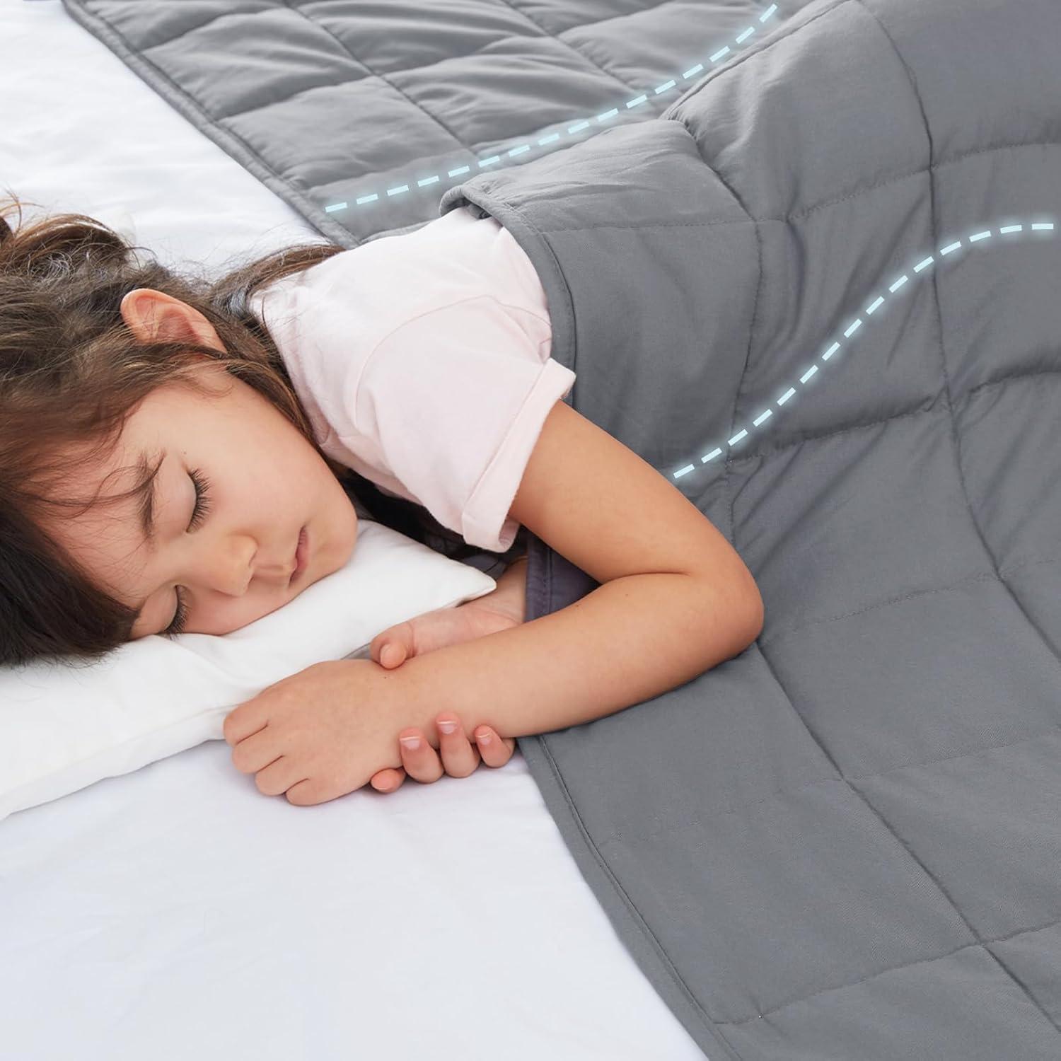 Manta con peso CYMULA 2.24 kg 36x48 cm para niños - Microfibra