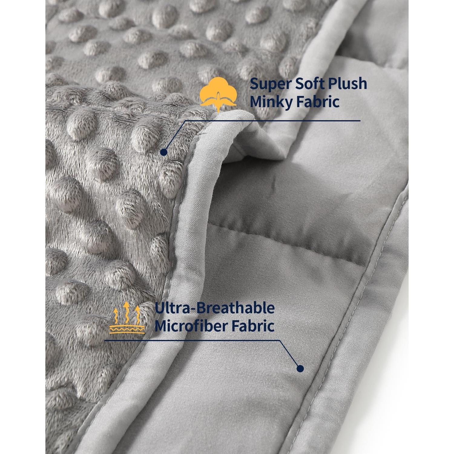 Manta con peso Mr. Sandman 60x80 cm 6.8 kg gris para adultos