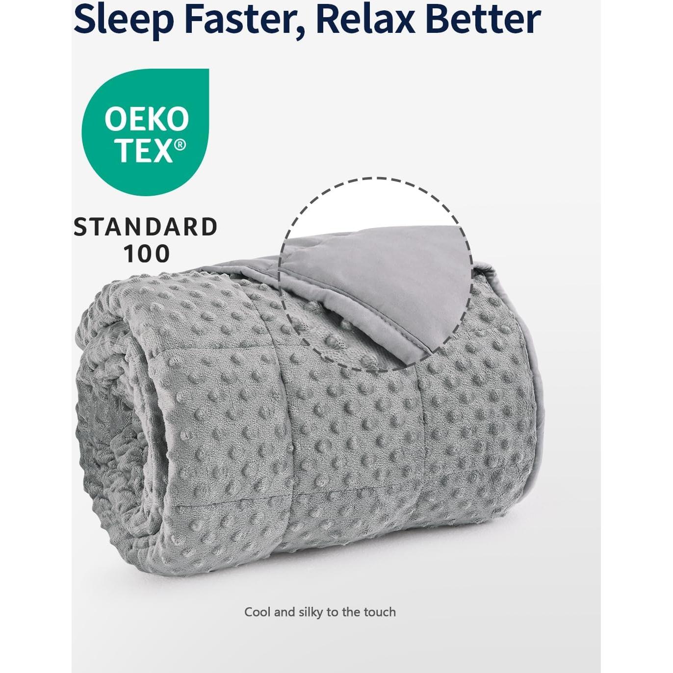 Manta con peso Mr. Sandman 60x80 cm 6.8 kg gris para adultos