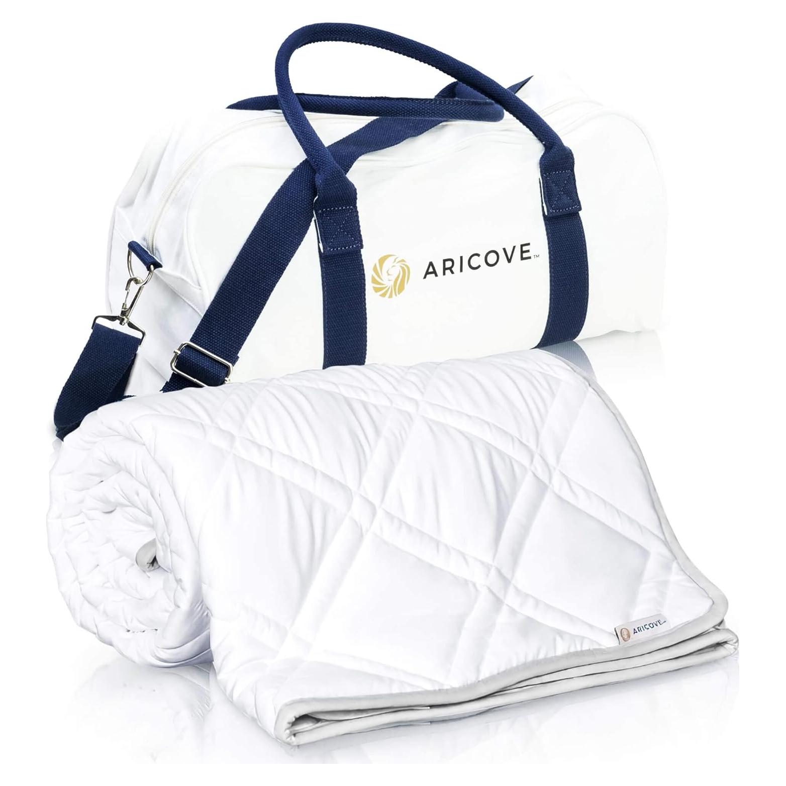 Manta con peso Aricove 5.4 kg 122x183 cm Blanca Suave