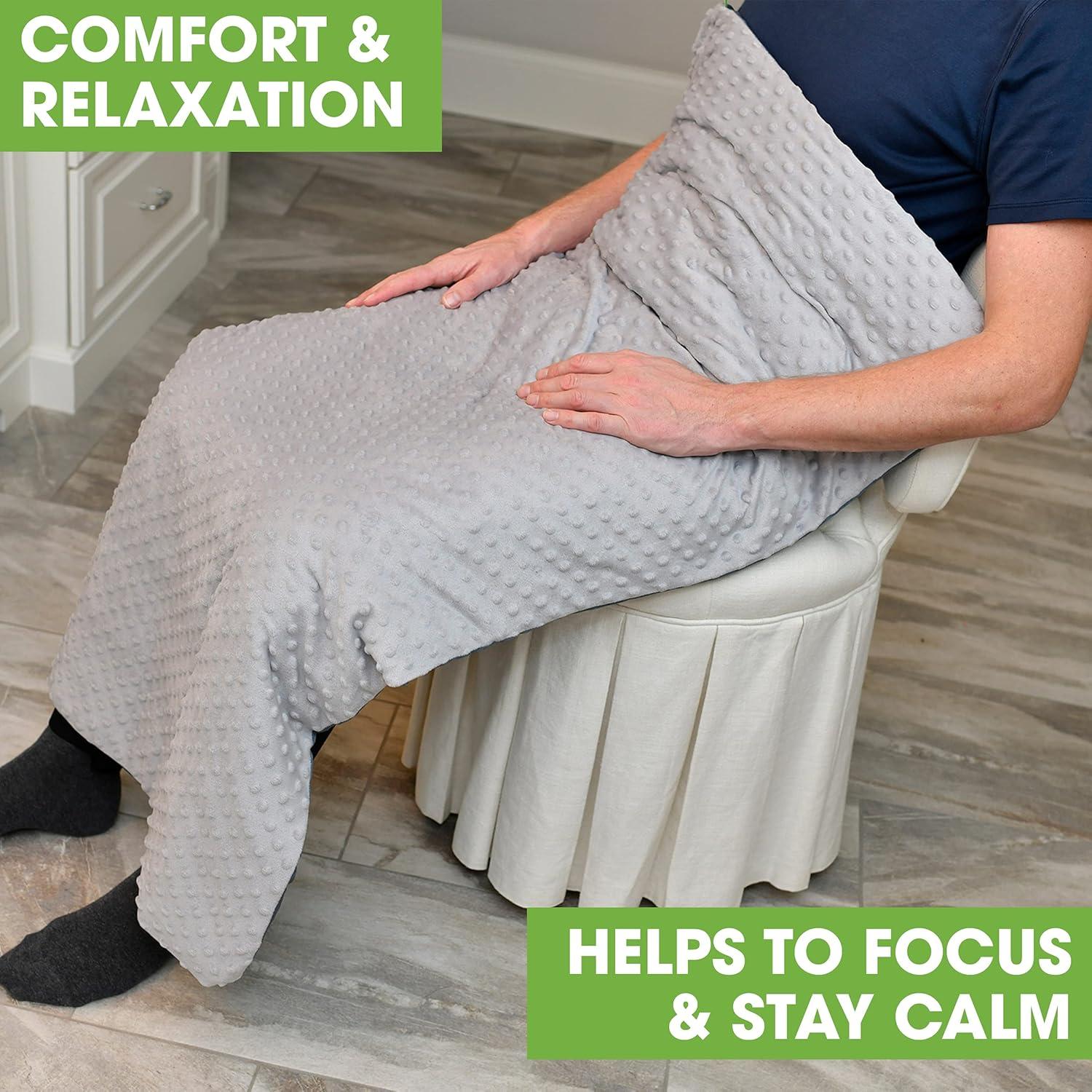 Manta con peso BARMY 122x61 cm 2.7 kg Gris fresco