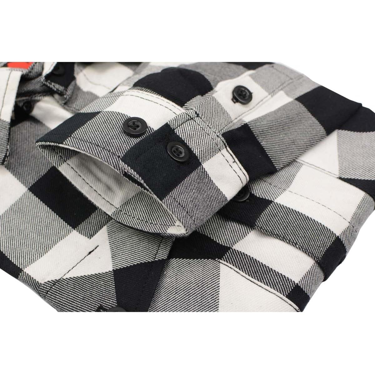 Camisa de Cuadros de Algodón Milwaukee Leather Manga Larga XL