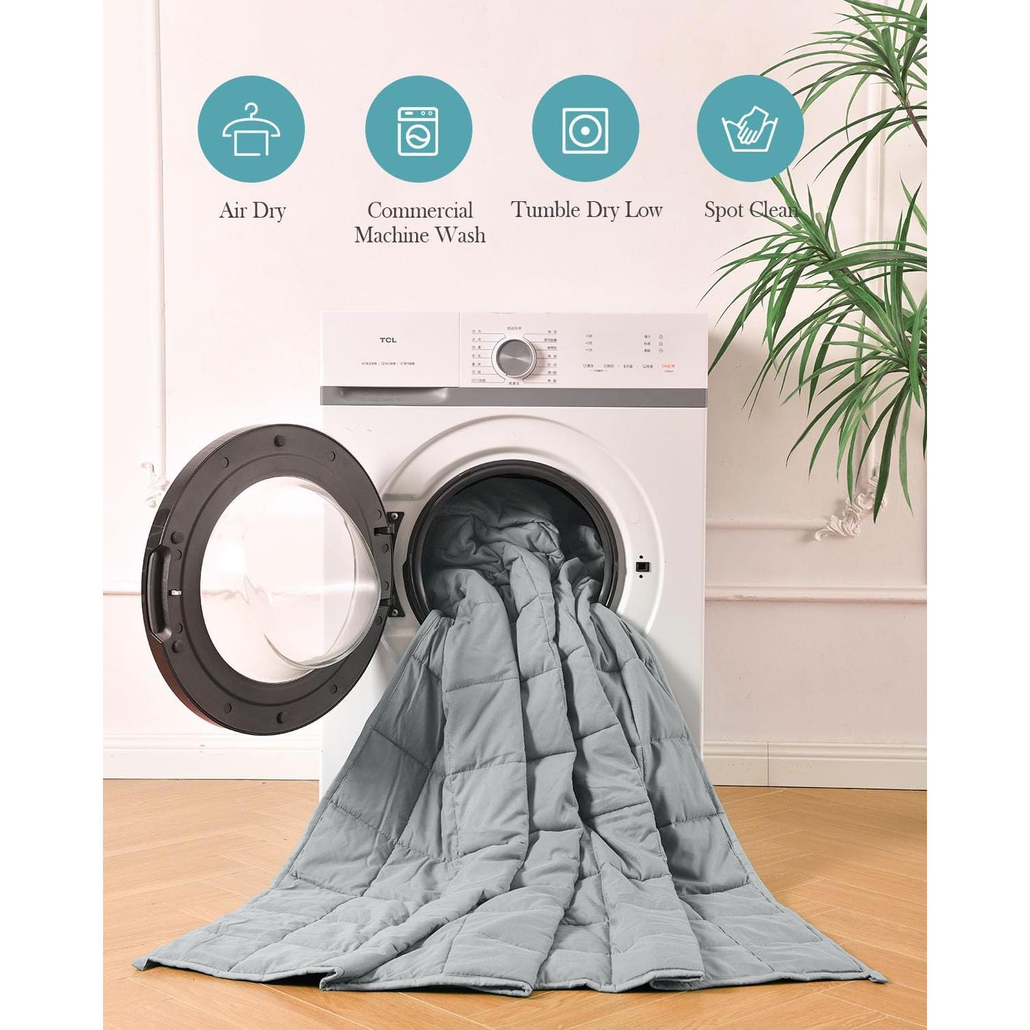 Manta con peso Topblan 5.4kg 122x183cm Gris Transpirable