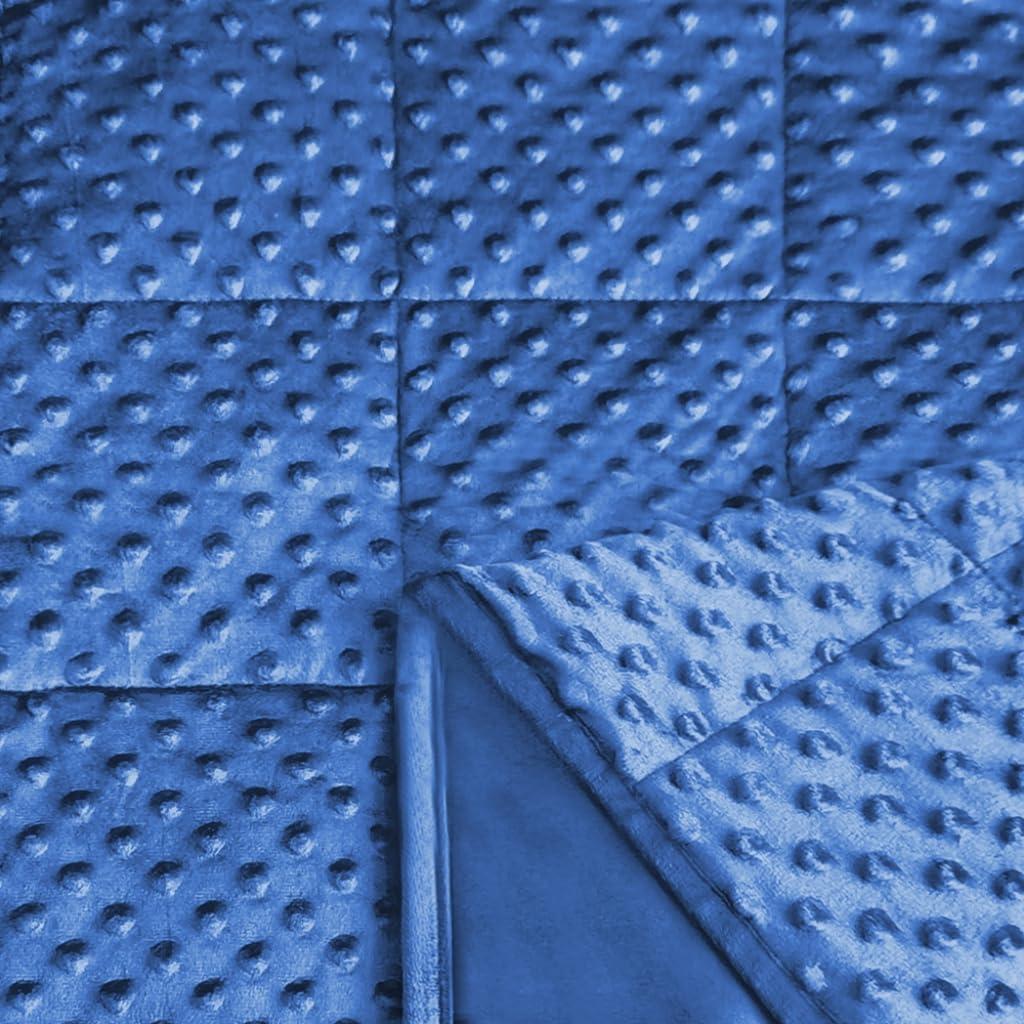 Manta con Peso Reversible ALANSMA 4.54kg Azul 48x72cm