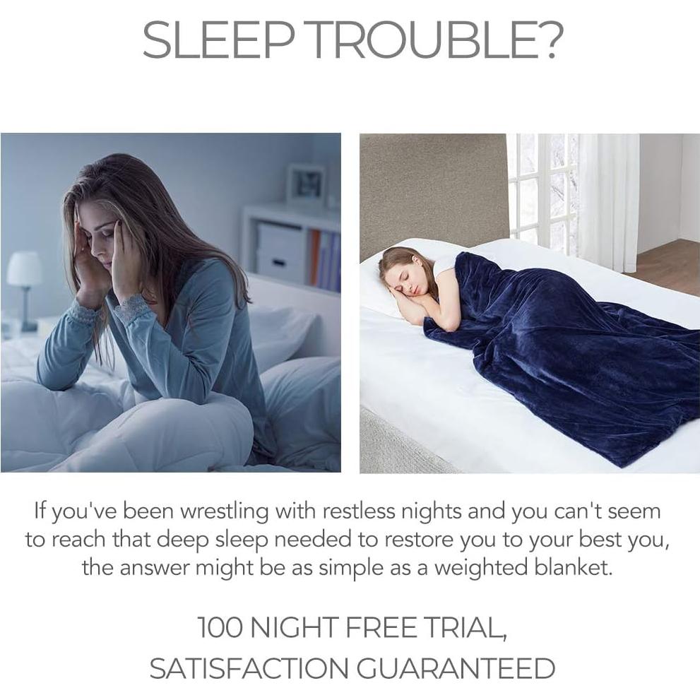 Manta con peso MP2 Glacier 122x183 cm 6.8 kg Marino