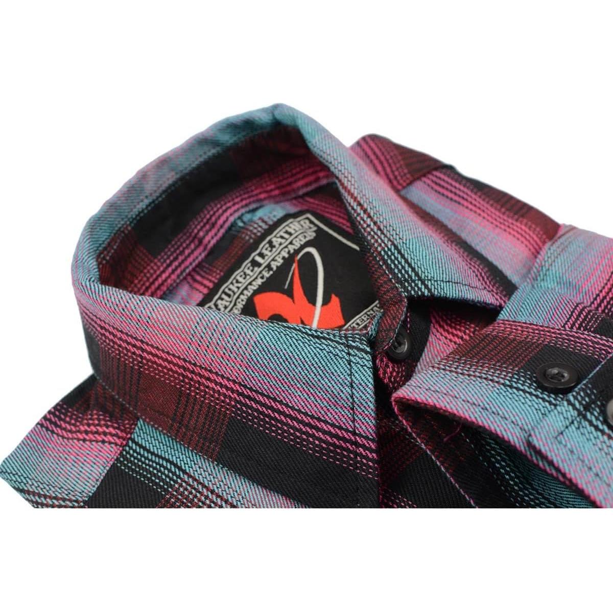 Camisa de Cuadros de Algodón Milwaukee Leather Manga Larga