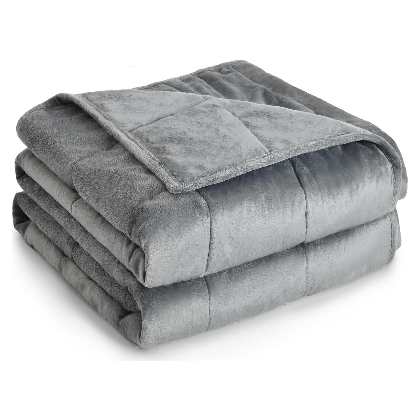 Manta con peso Topblan 6.8kg 122x183cm gris suave