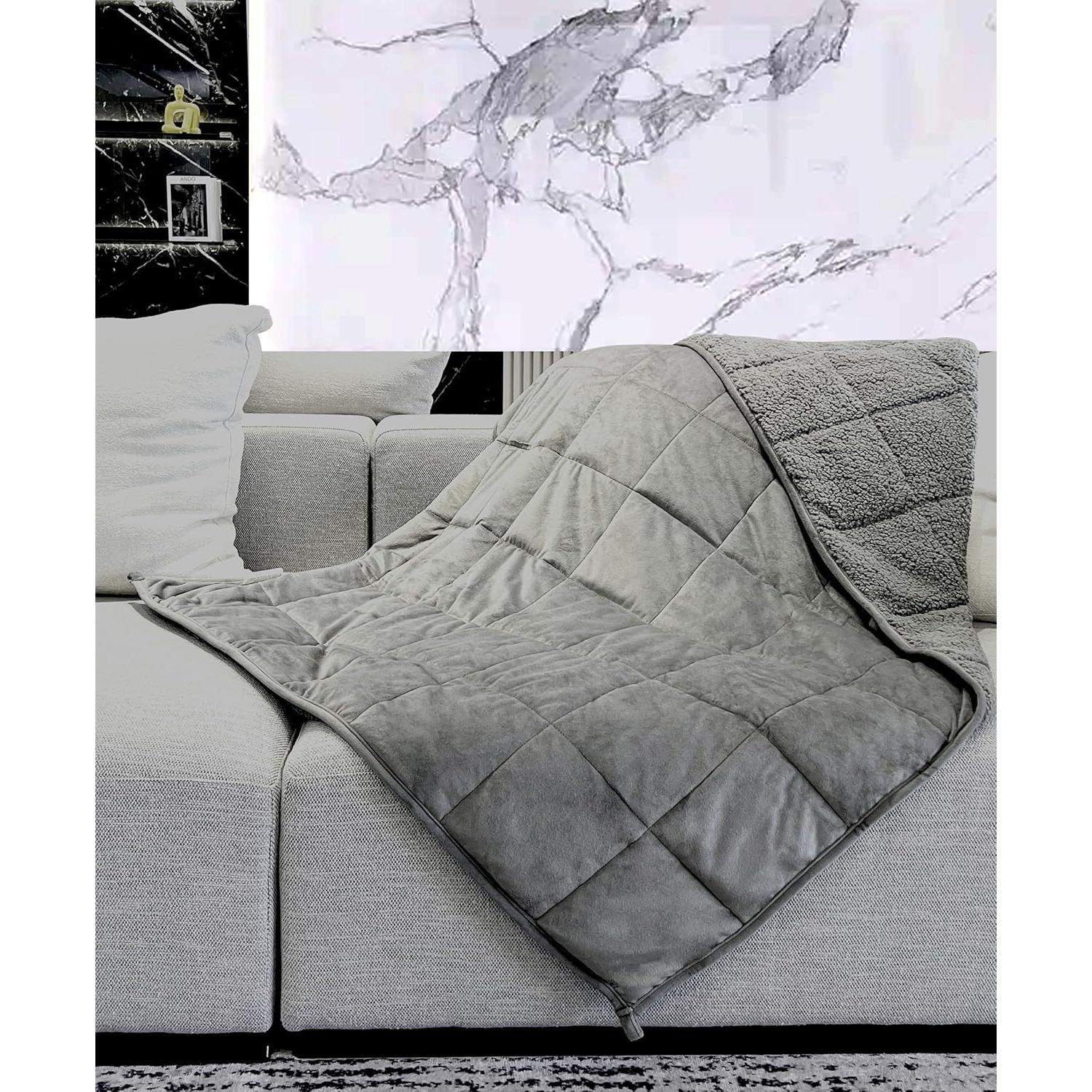 Manta con peso Motesqqzz gris 101.6x152.4 cm 3.18 kg