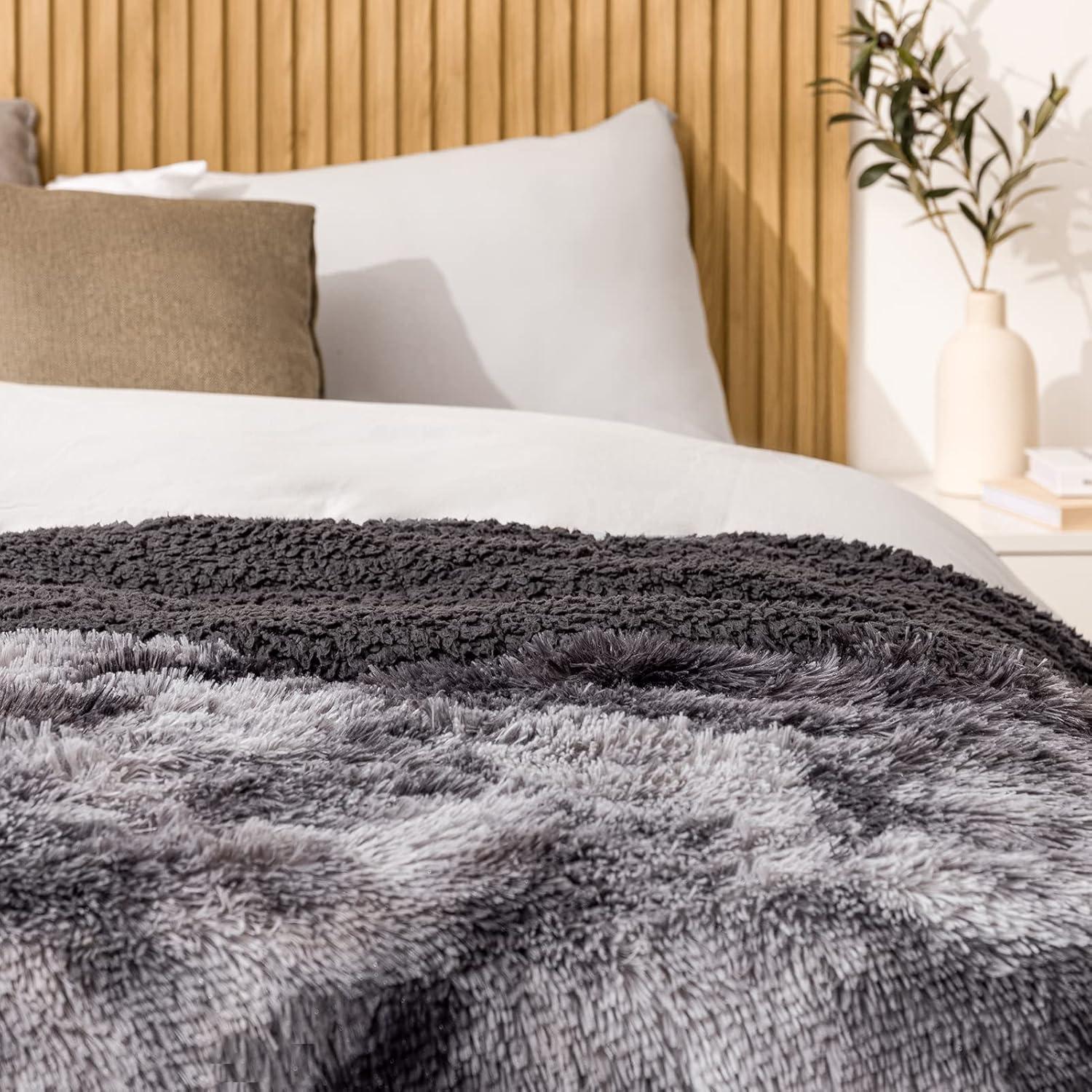 Manta con Peso HBlife Sherpa 127x152cm 4.5kg Niños Gris