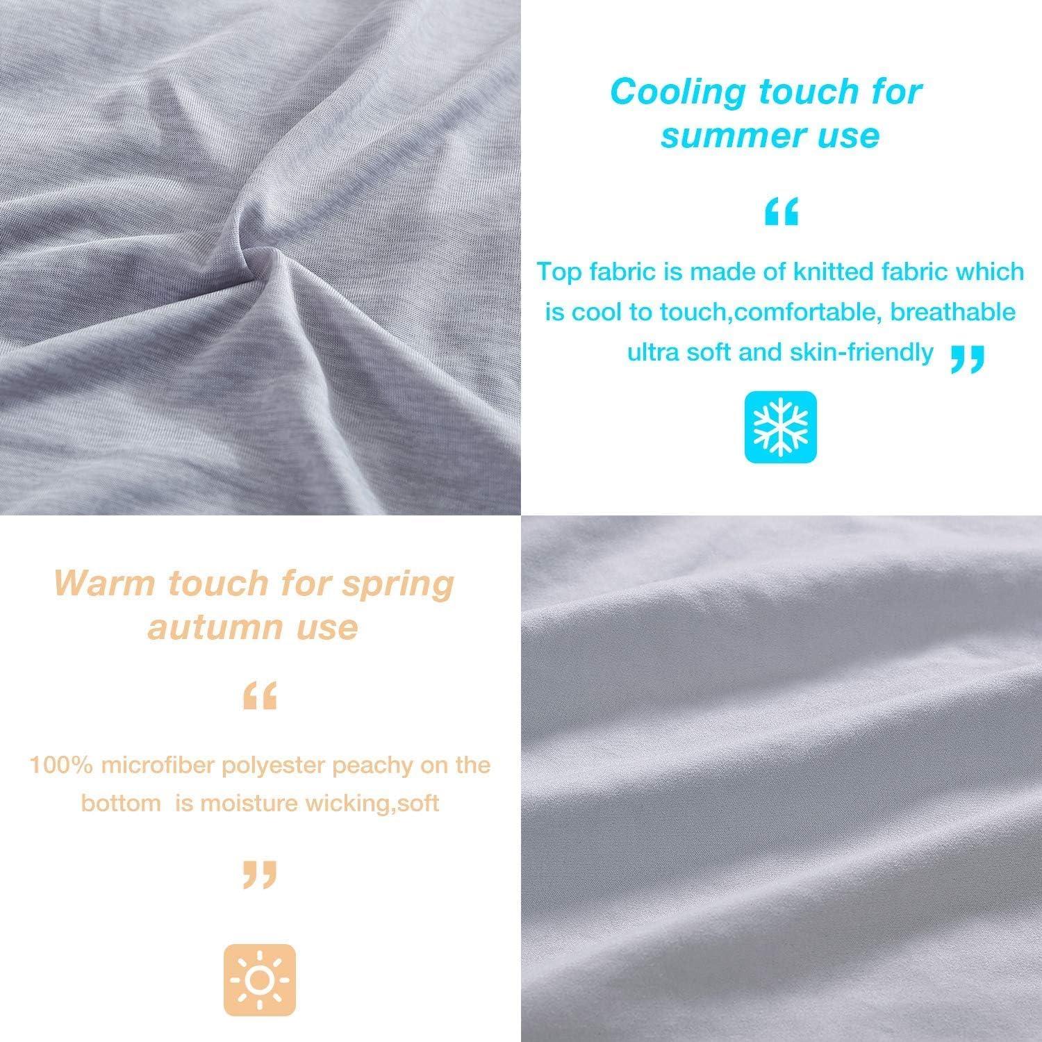 Funda de Manta con Peso EXQ Home 104x152 cm Gris Lavable