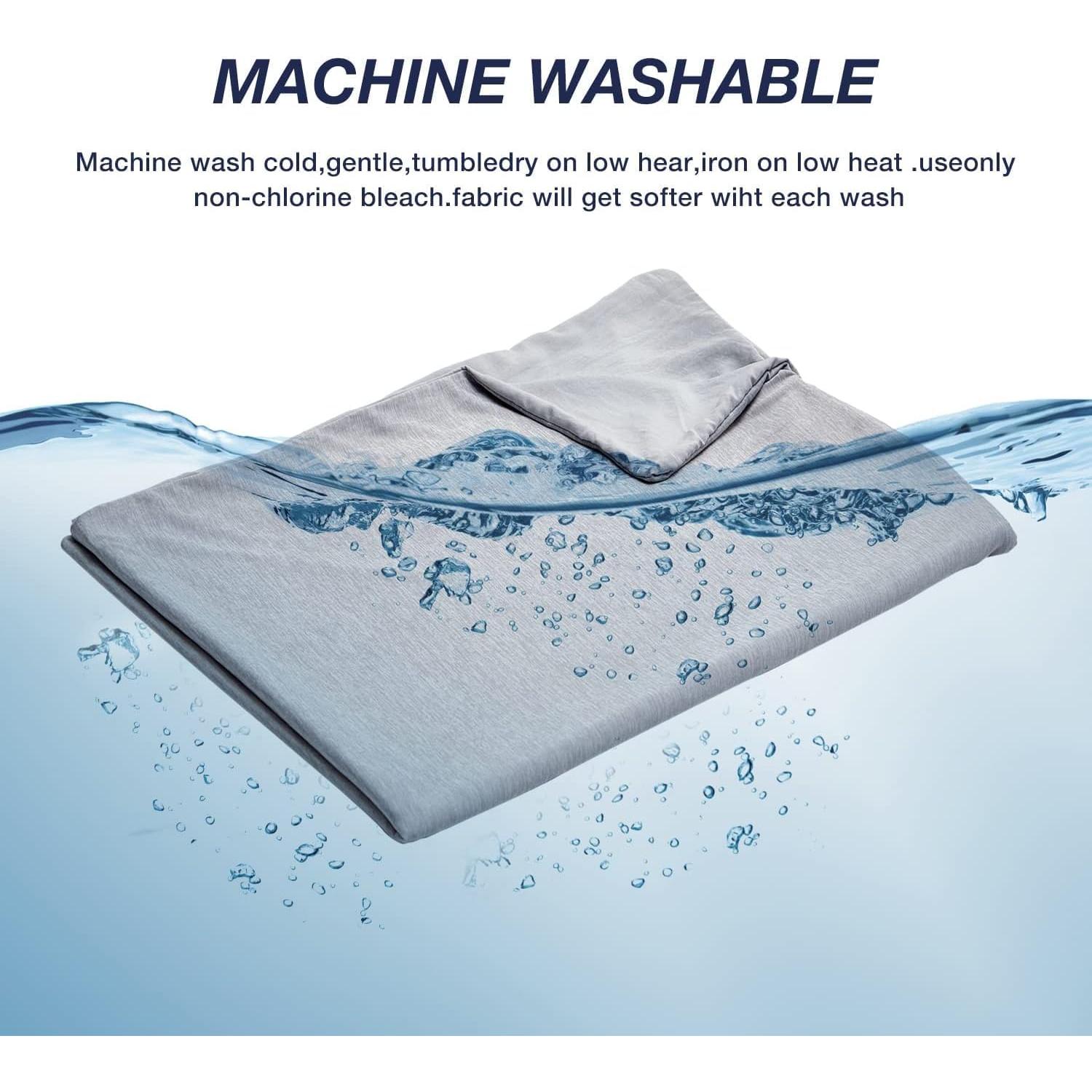 Funda de Manta con Peso EXQ Home 104x152 cm Gris Lavable