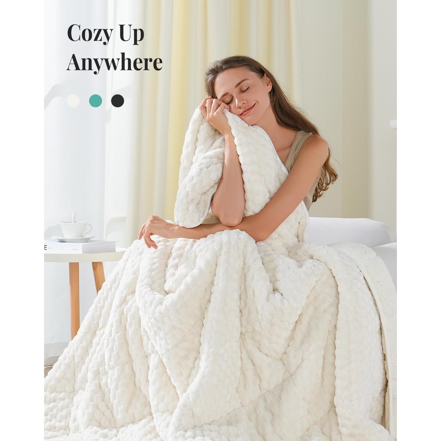 Manta con peso Topblan 122x183 cm 6.8 kg Crema Doble Cara