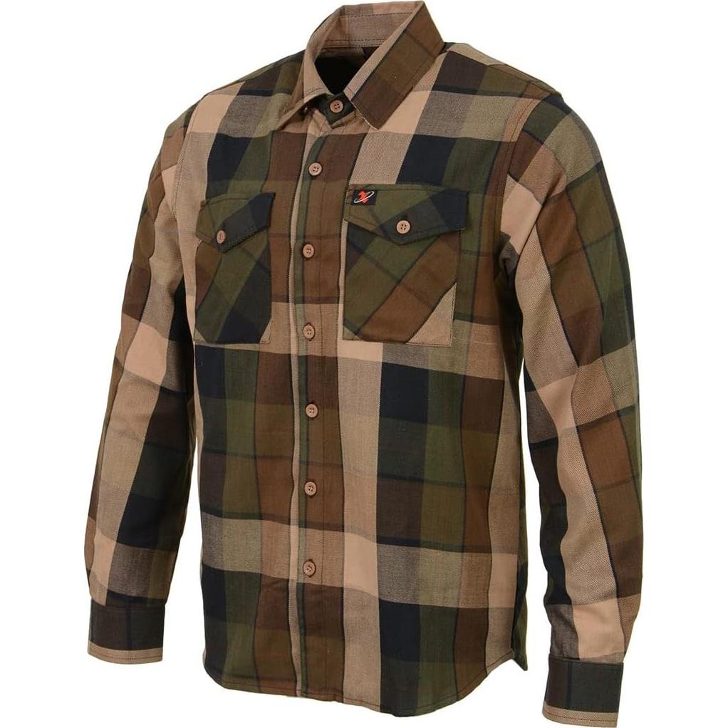 Camisa de Cuadros de Algodón Milwaukee Leather Manga Larga