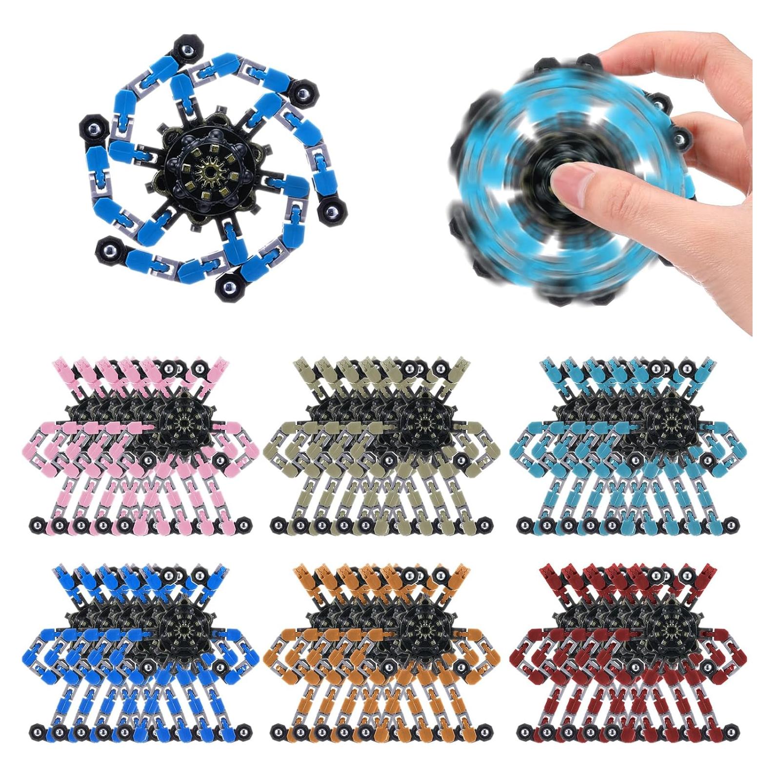 Set de 6 Spinners Antiestrés Transformables Foilswirl