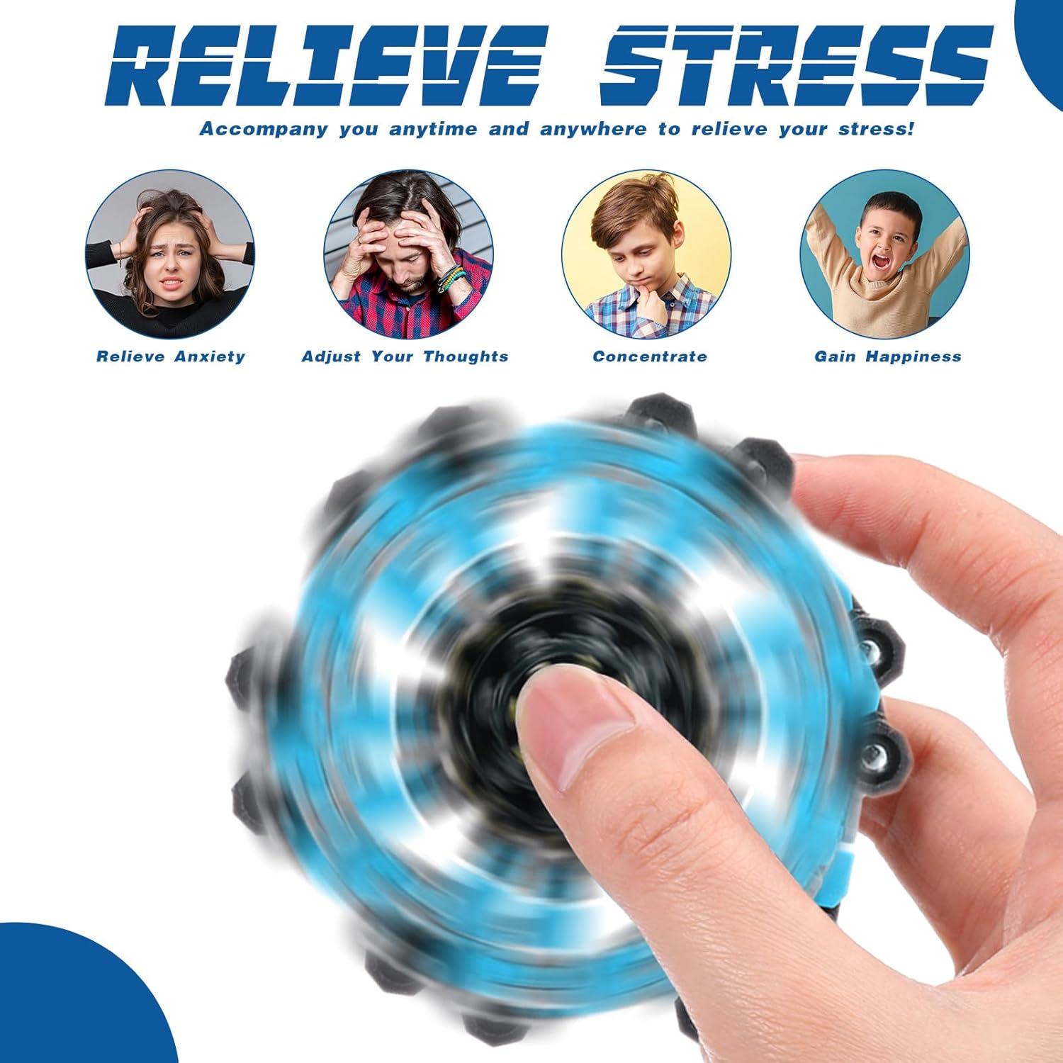 Set de 6 Spinners Antiestrés Transformables Foilswirl