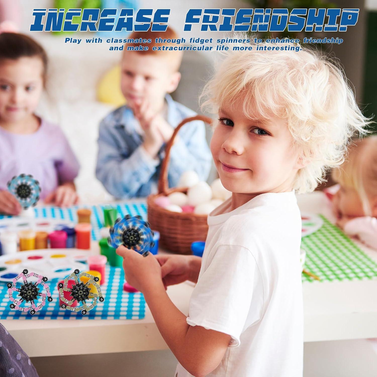 Set de 6 Spinners Antiestrés Transformables Foilswirl