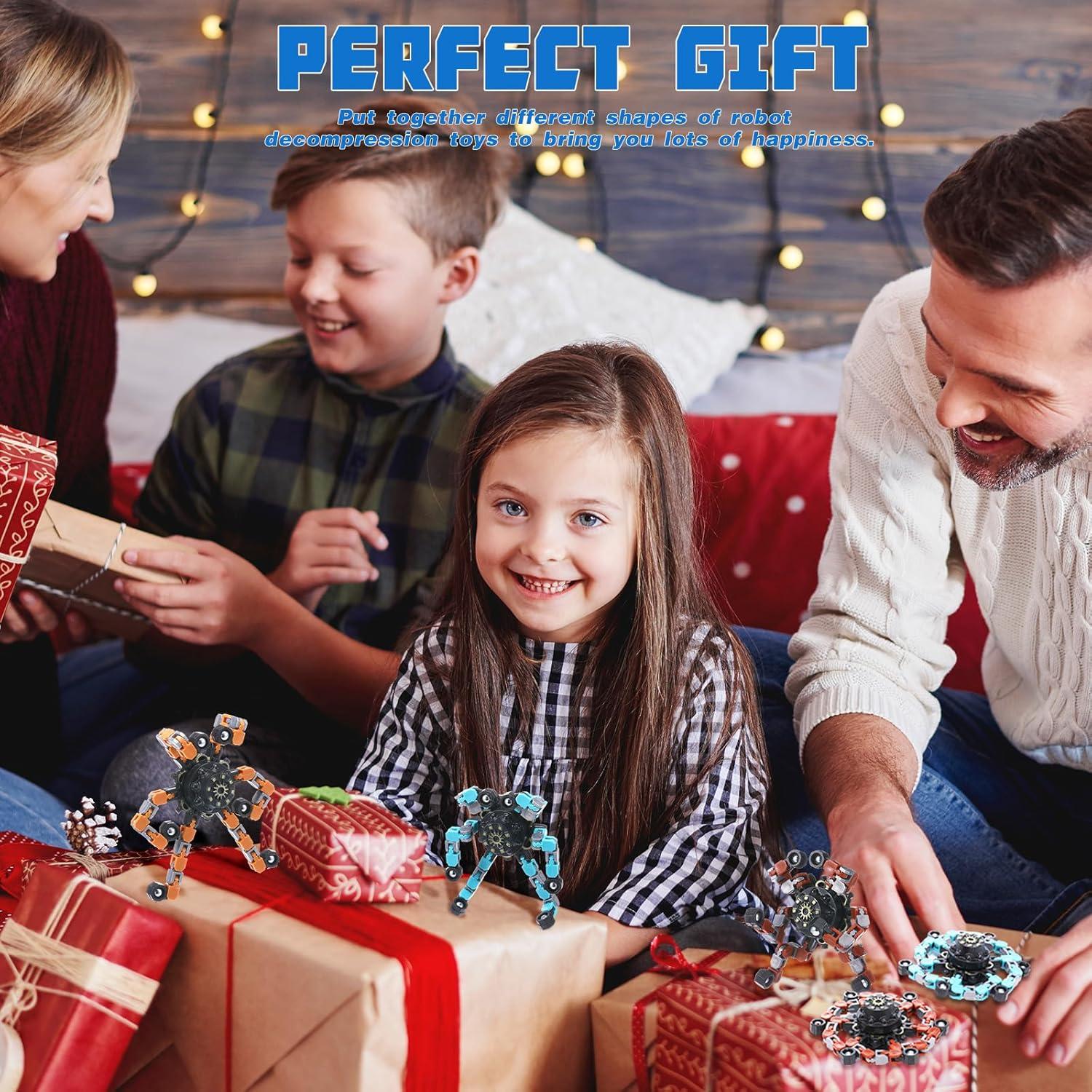 Set de 6 Spinners Antiestrés Transformables Foilswirl