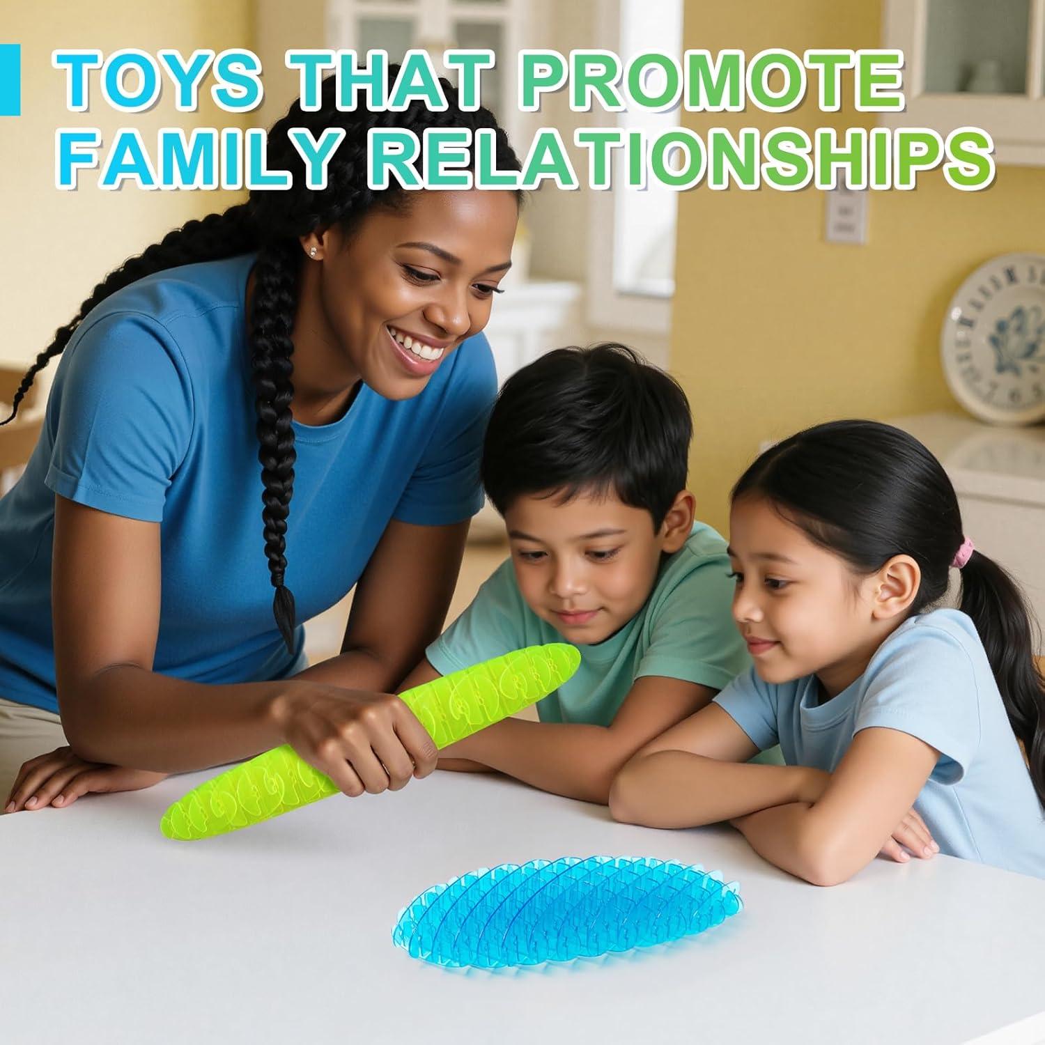 Juguete Antiestrés Yisryerow - Paquete de 2 Pequeños Verde y Azul