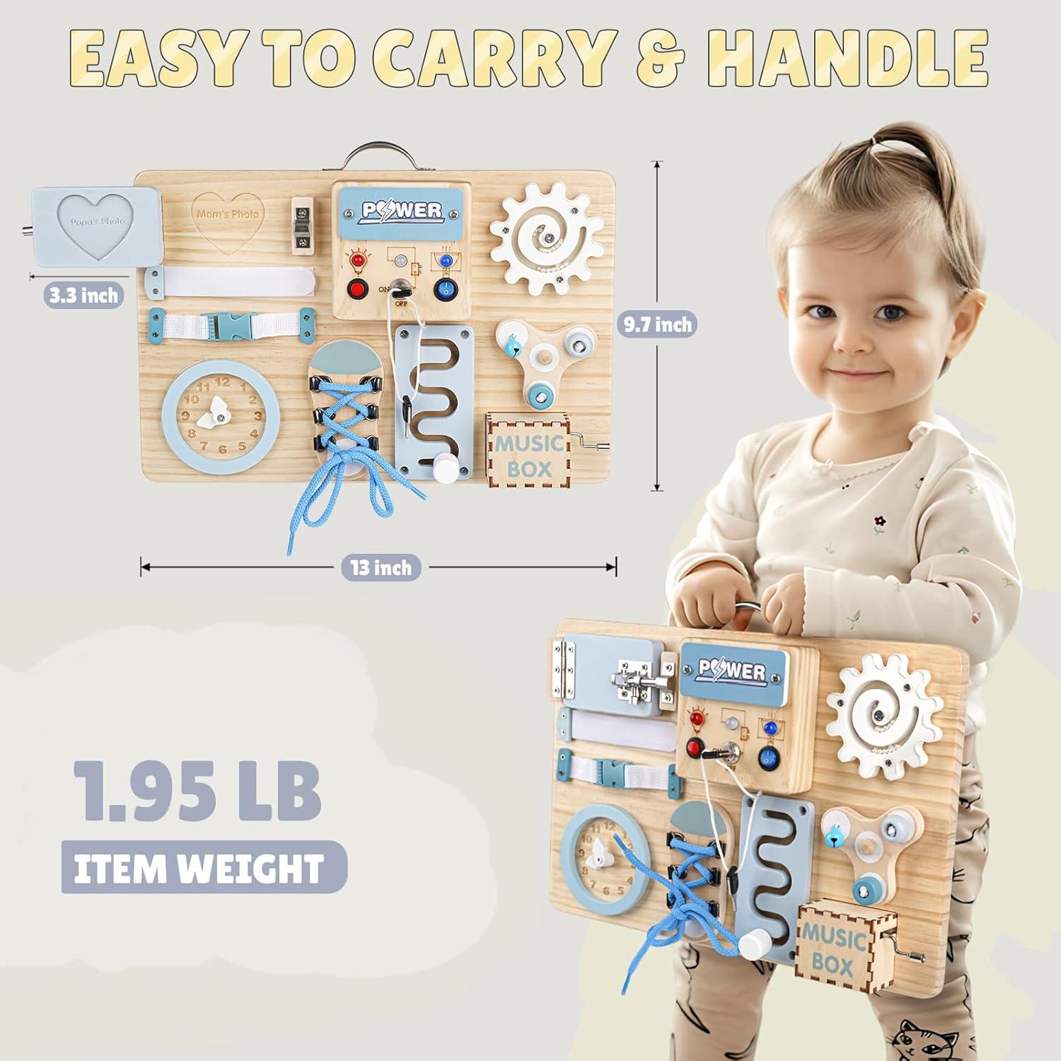 Tablero Ocupado Montessori Joyreal con Luces LED 24.68x33.69cm