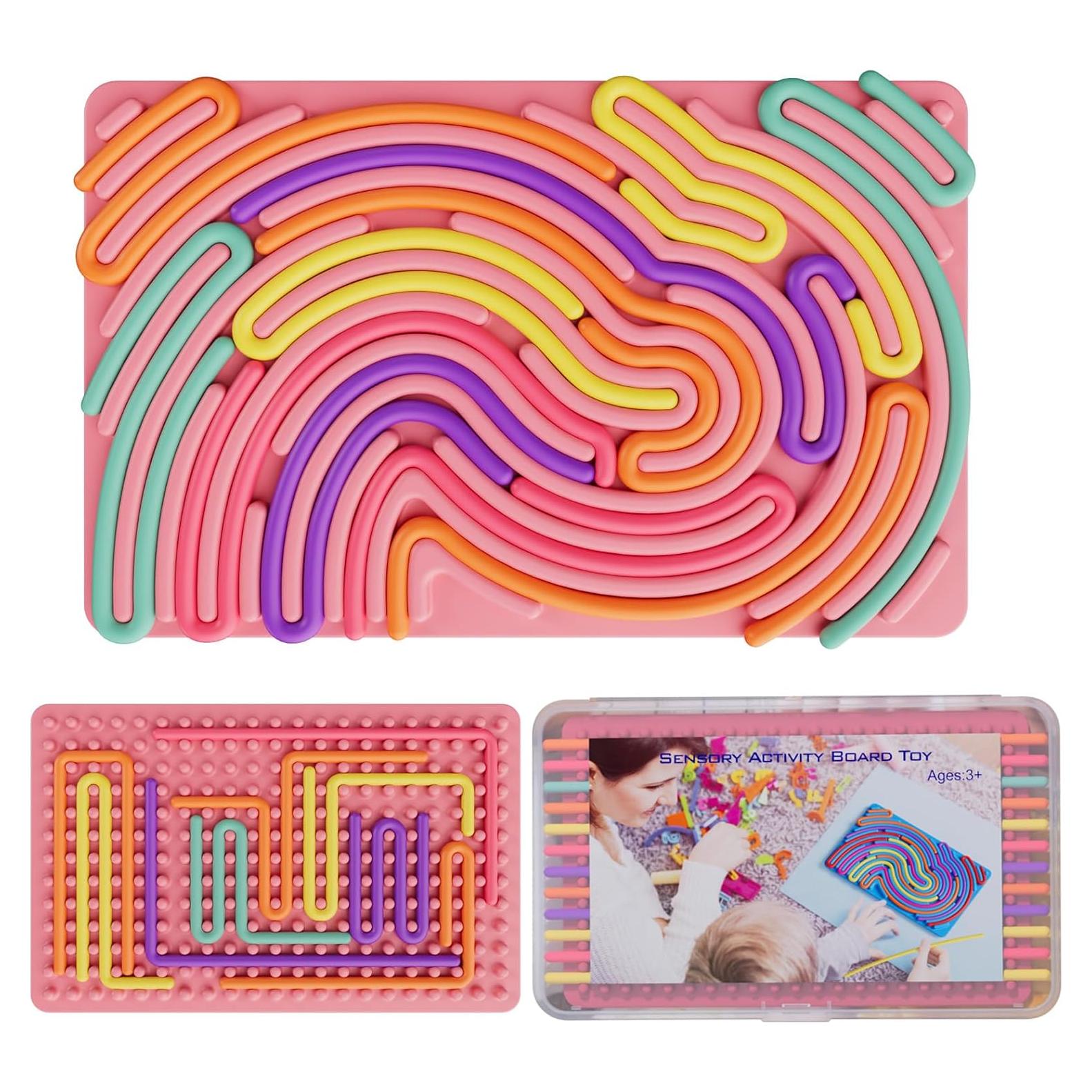 Tablero Sensorial Antiestrés SPKWIS Rosa 16.5x11.2cm para Niños