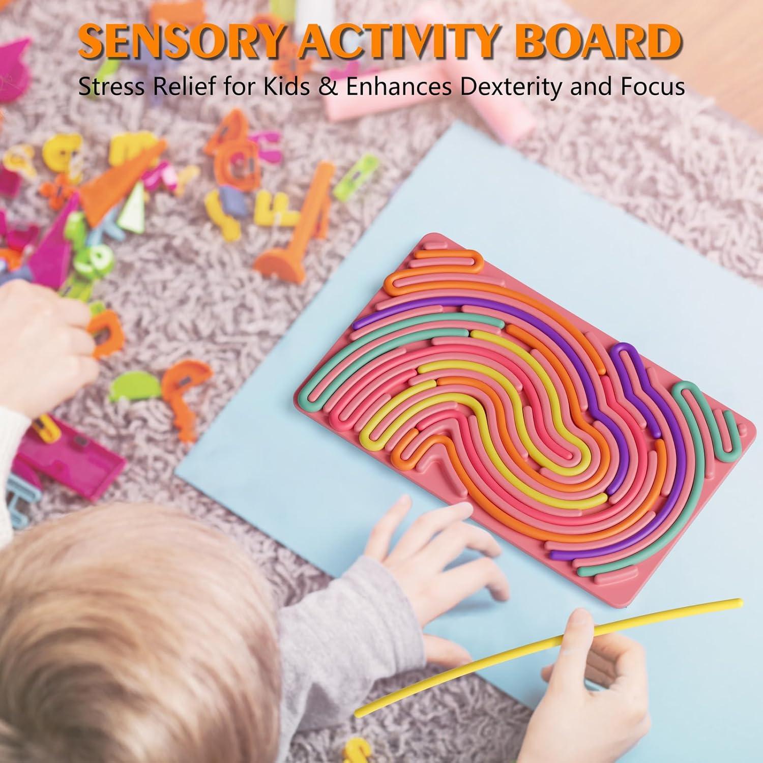 Tablero Sensorial Antiestrés SPKWIS Rosa 16.5x11.2cm para Niños