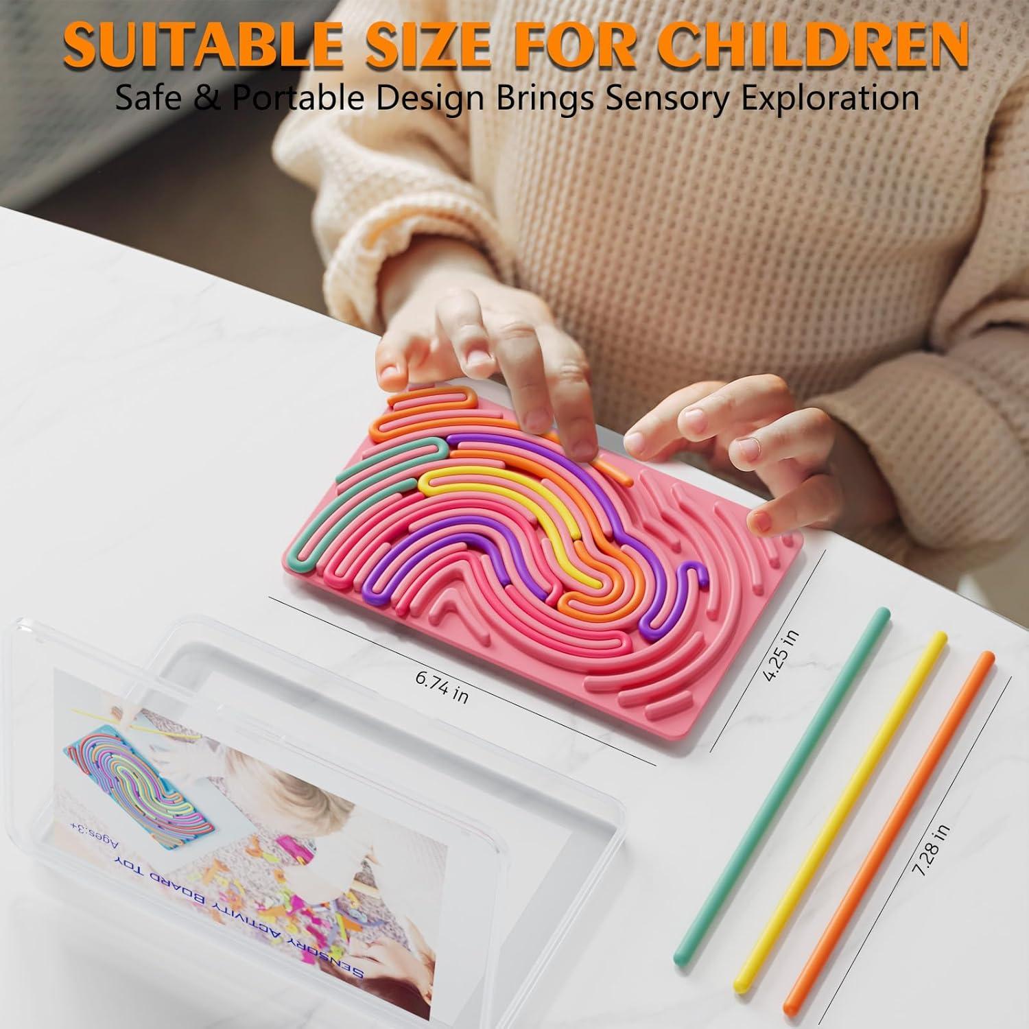 Tablero Sensorial Antiestrés SPKWIS Rosa 16.5x11.2cm para Niños