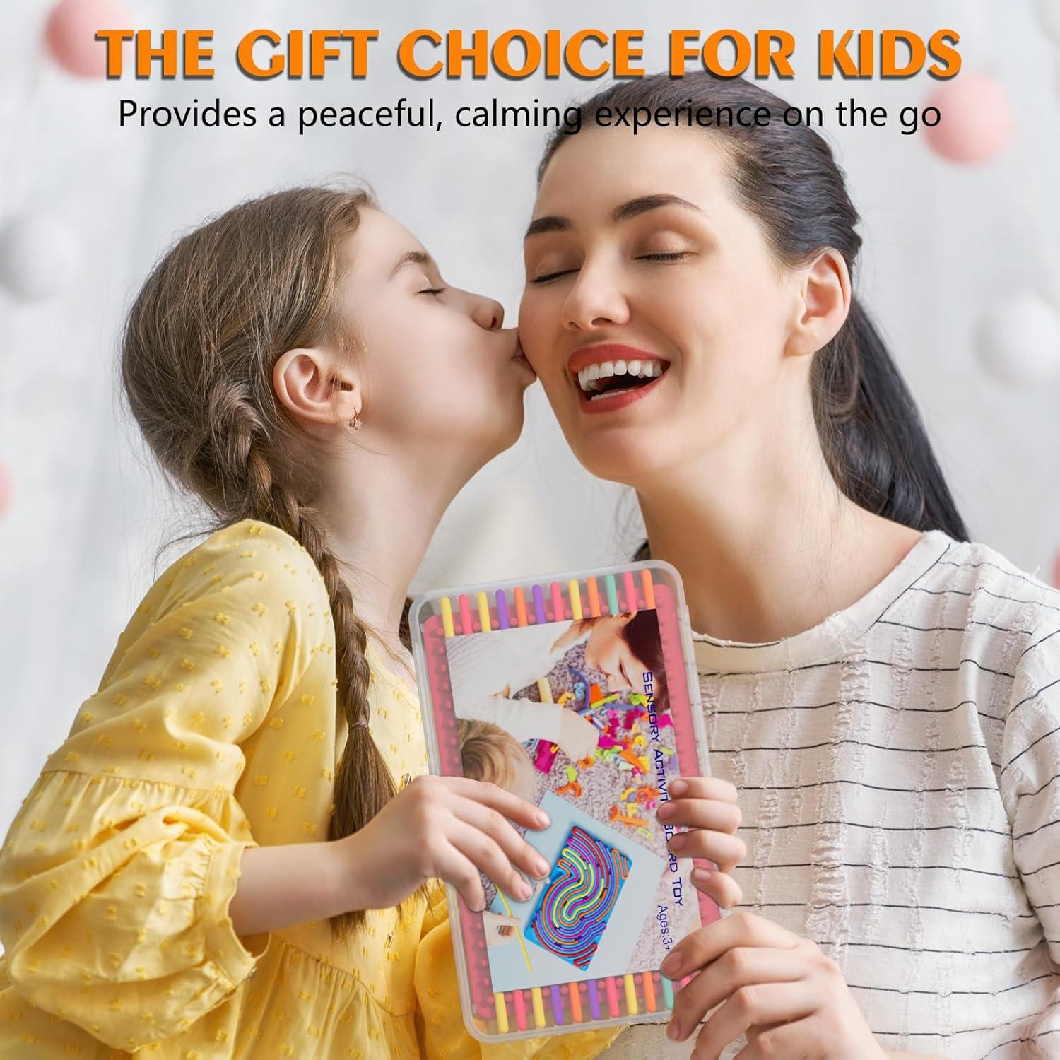 Tablero Sensorial Antiestrés SPKWIS Rosa 16.5x11.2cm para Niños