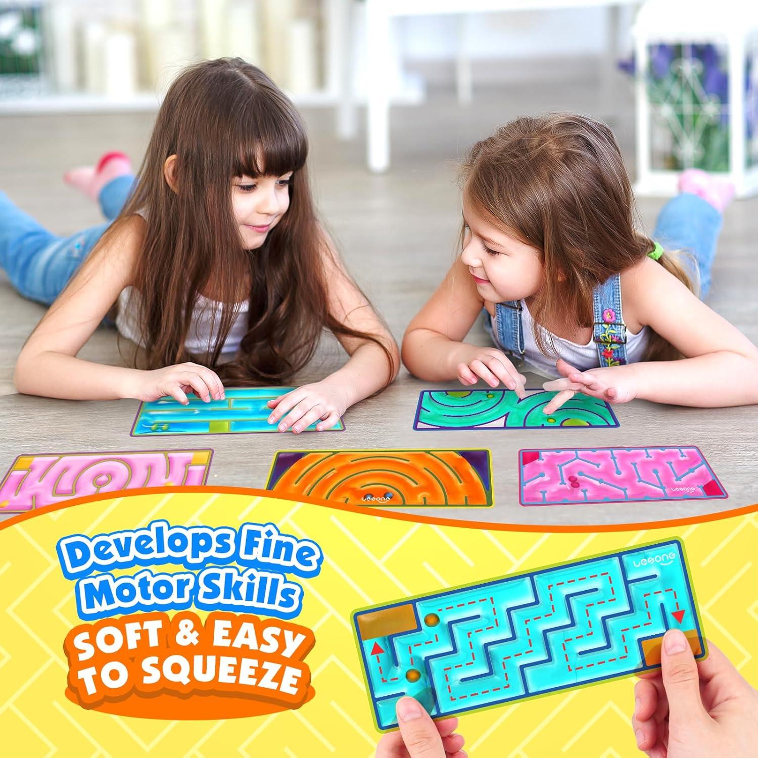 Juguetes Sensoriales LESONG - Paquete de 9 Laberintos Calmantes