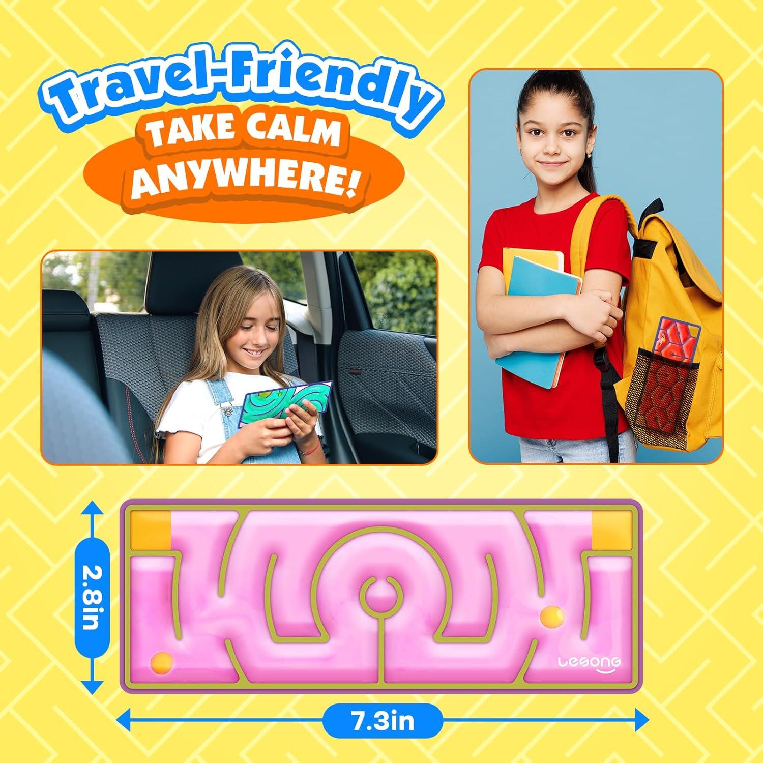 Juguetes Sensoriales LESONG - Paquete de 9 Laberintos Calmantes