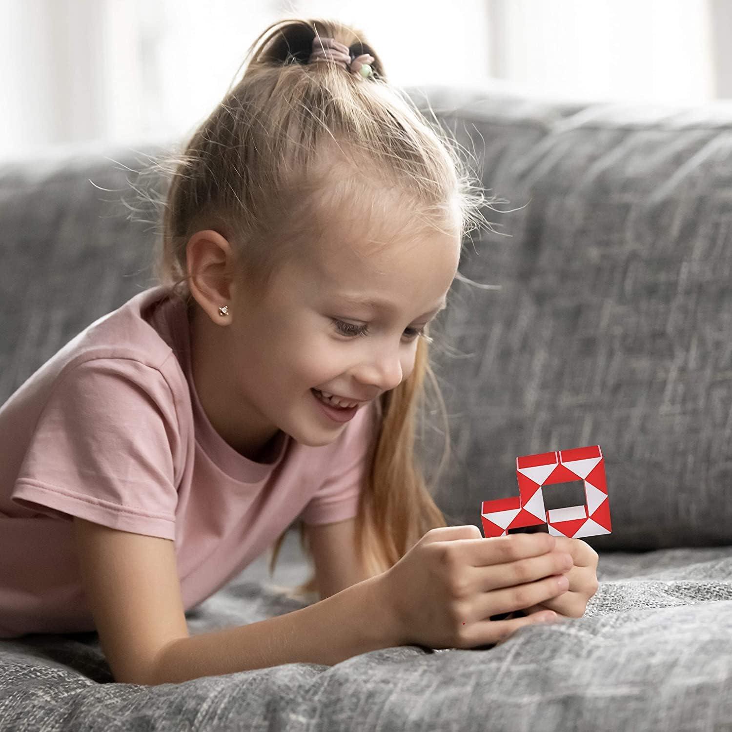 Cubos de Puzle Serpiente Fidget Neliblu - Paquete de 3 Colores