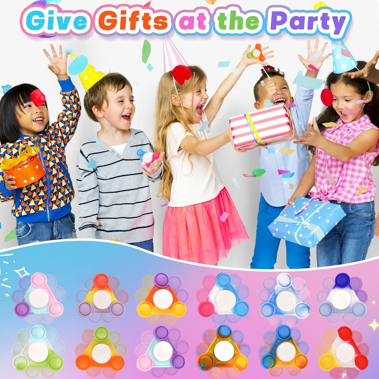 48 Fidget Spinners Coloridos YAKHAN - Juguetes Sensoriales Antiestrés