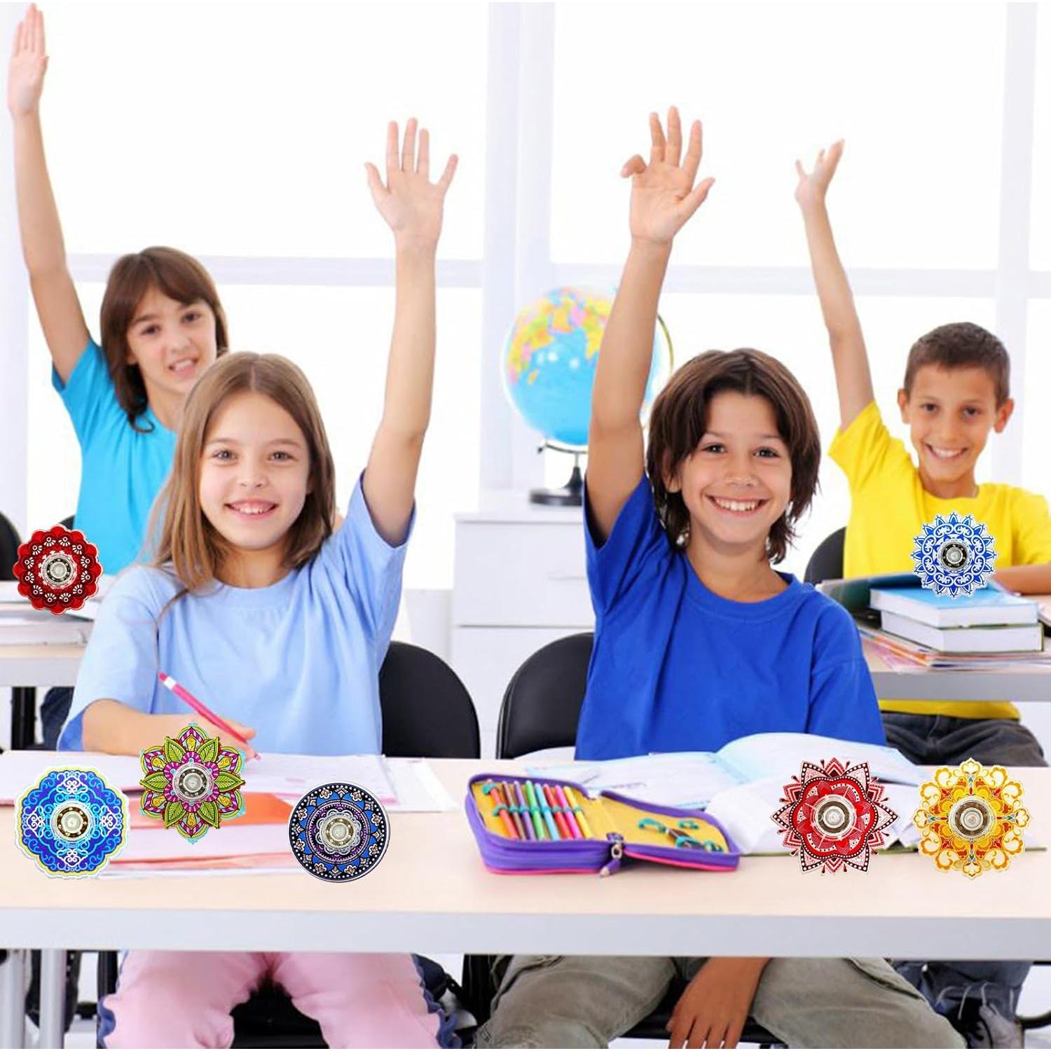 52 Spinners Antiestrés Acrílico para Alivio de Ansiedad