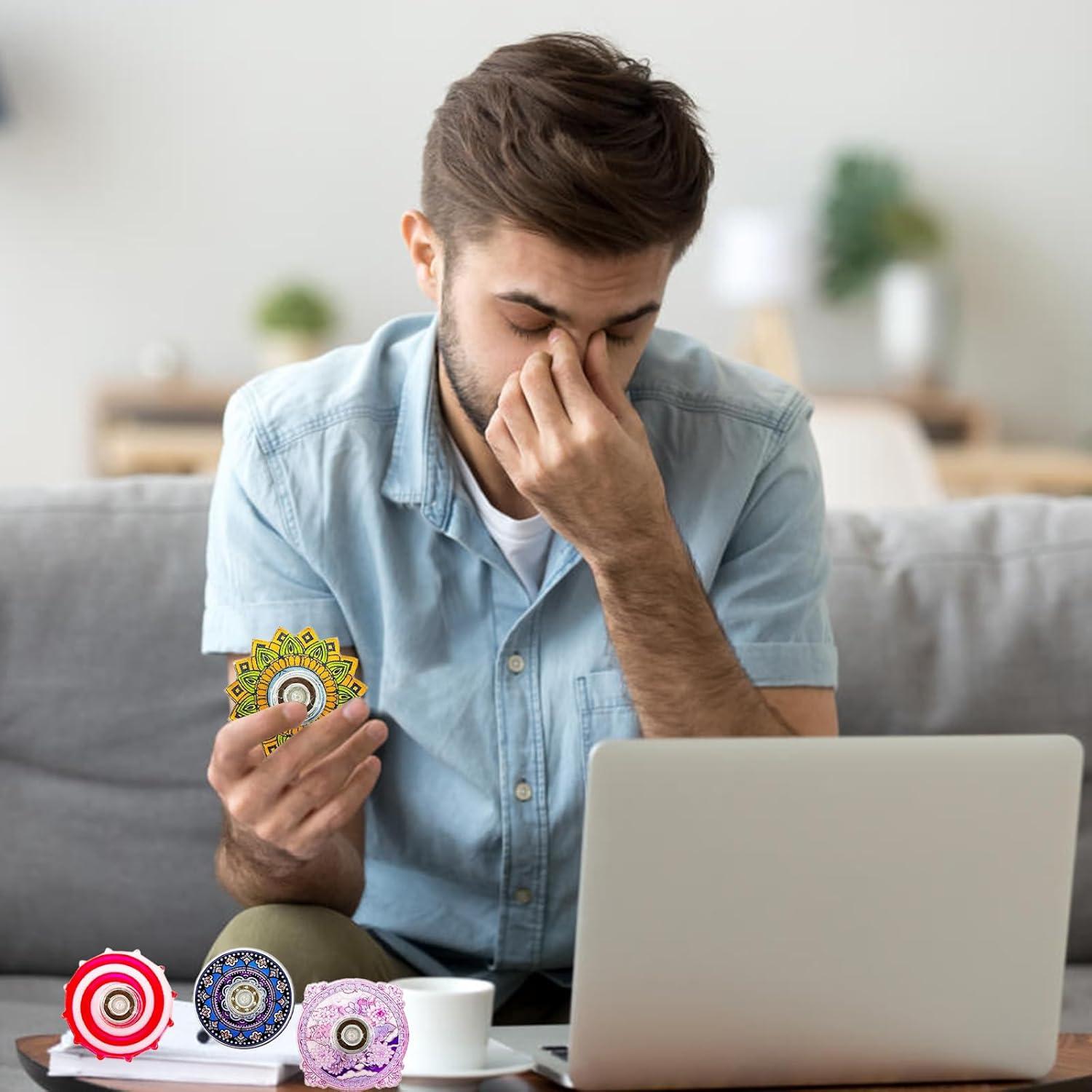 52 Spinners Antiestrés Acrílico para Alivio de Ansiedad