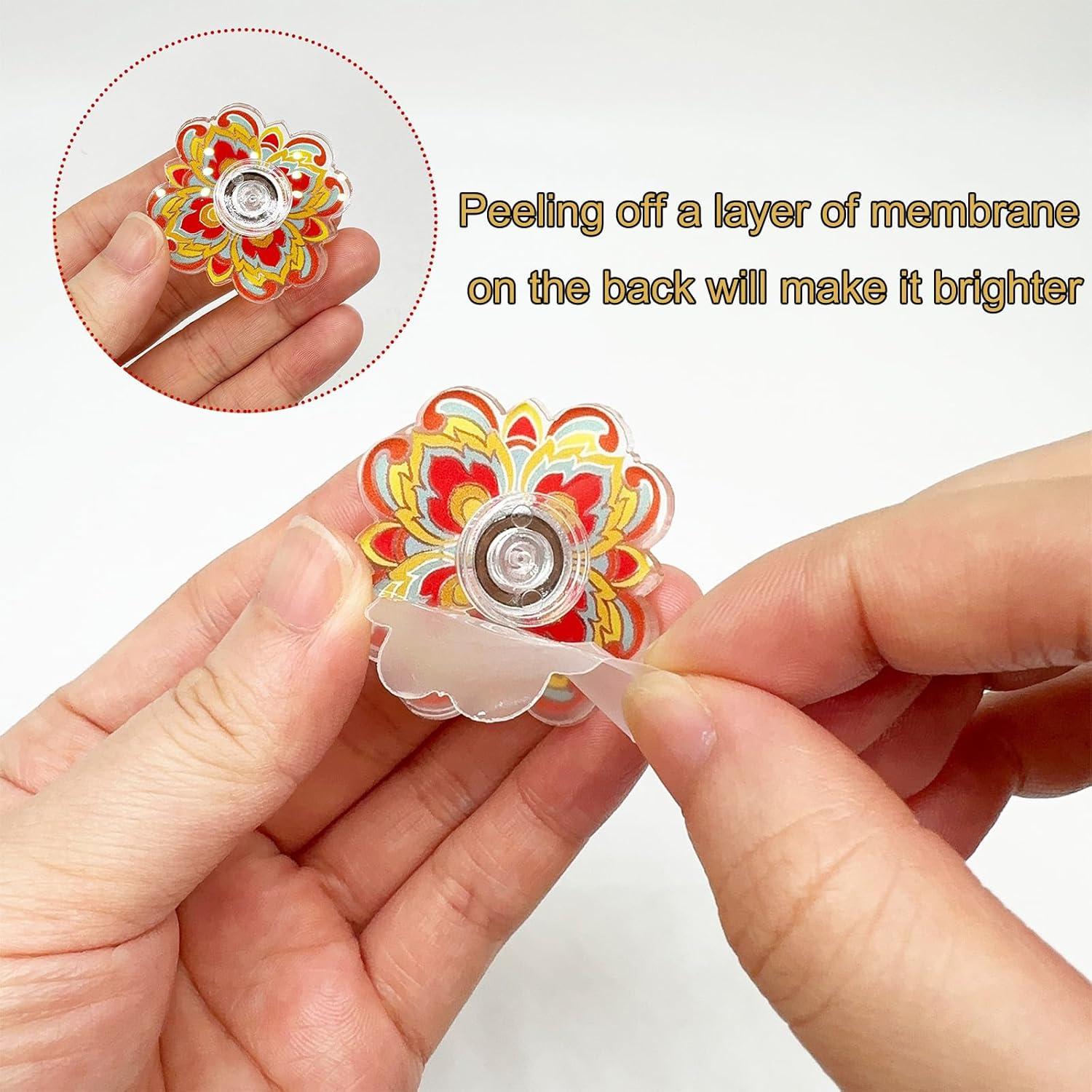 52 Spinners Antiestrés Acrílico para Alivio de Ansiedad