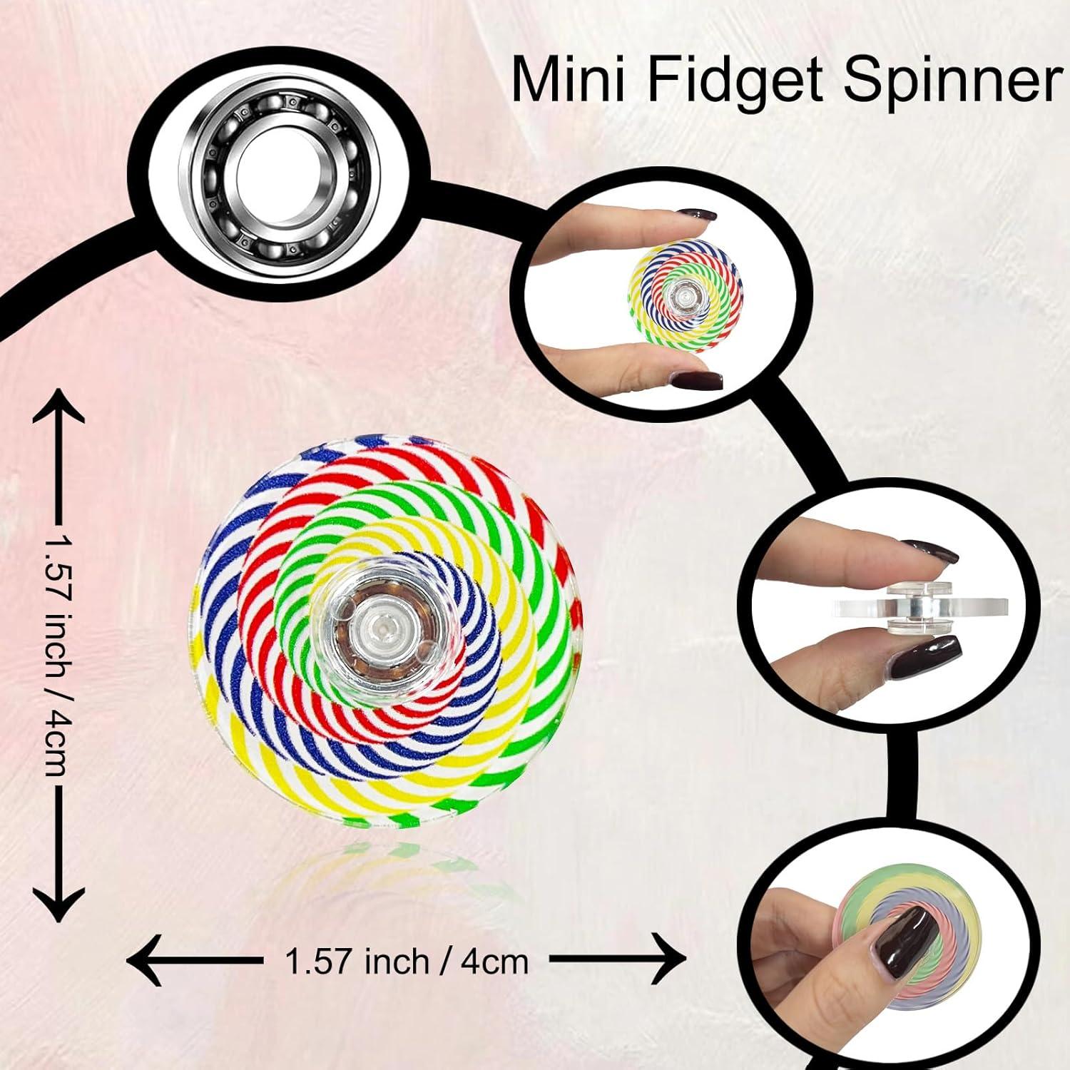 52 Spinners Antiestrés Acrílico para Alivio de Ansiedad