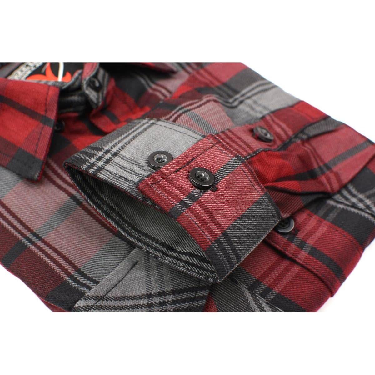 Camisa de Cuadros de Algodón Milwaukee Leather 4X Grande