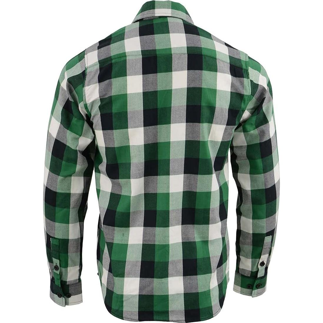 Camisa de Cuadros de Algodón Milwaukee Leather Manga Larga