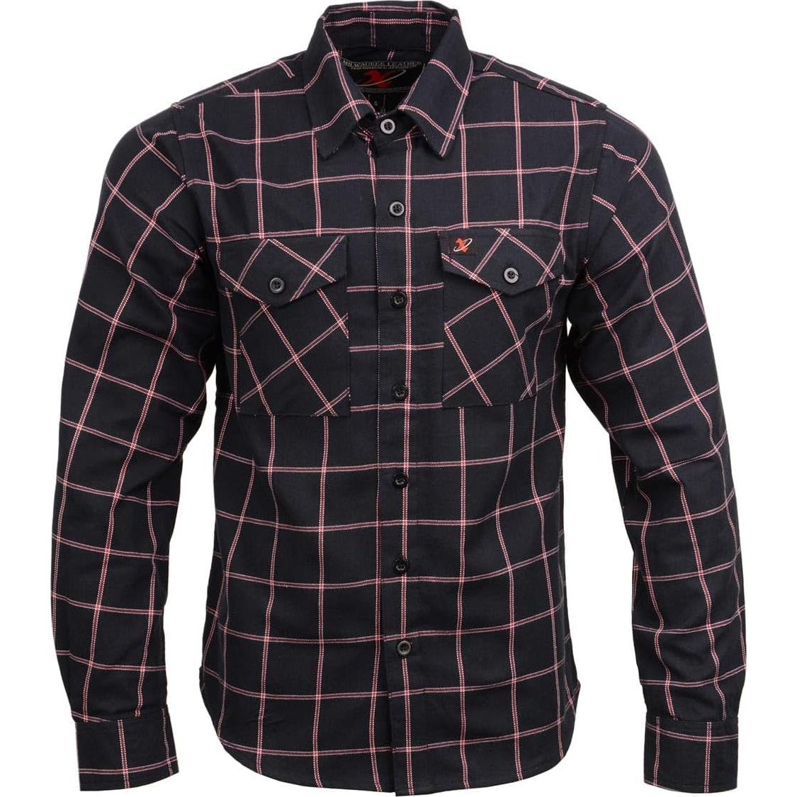 Camisa de Cuadros de Algodón Milwaukee Leather 4X Grande