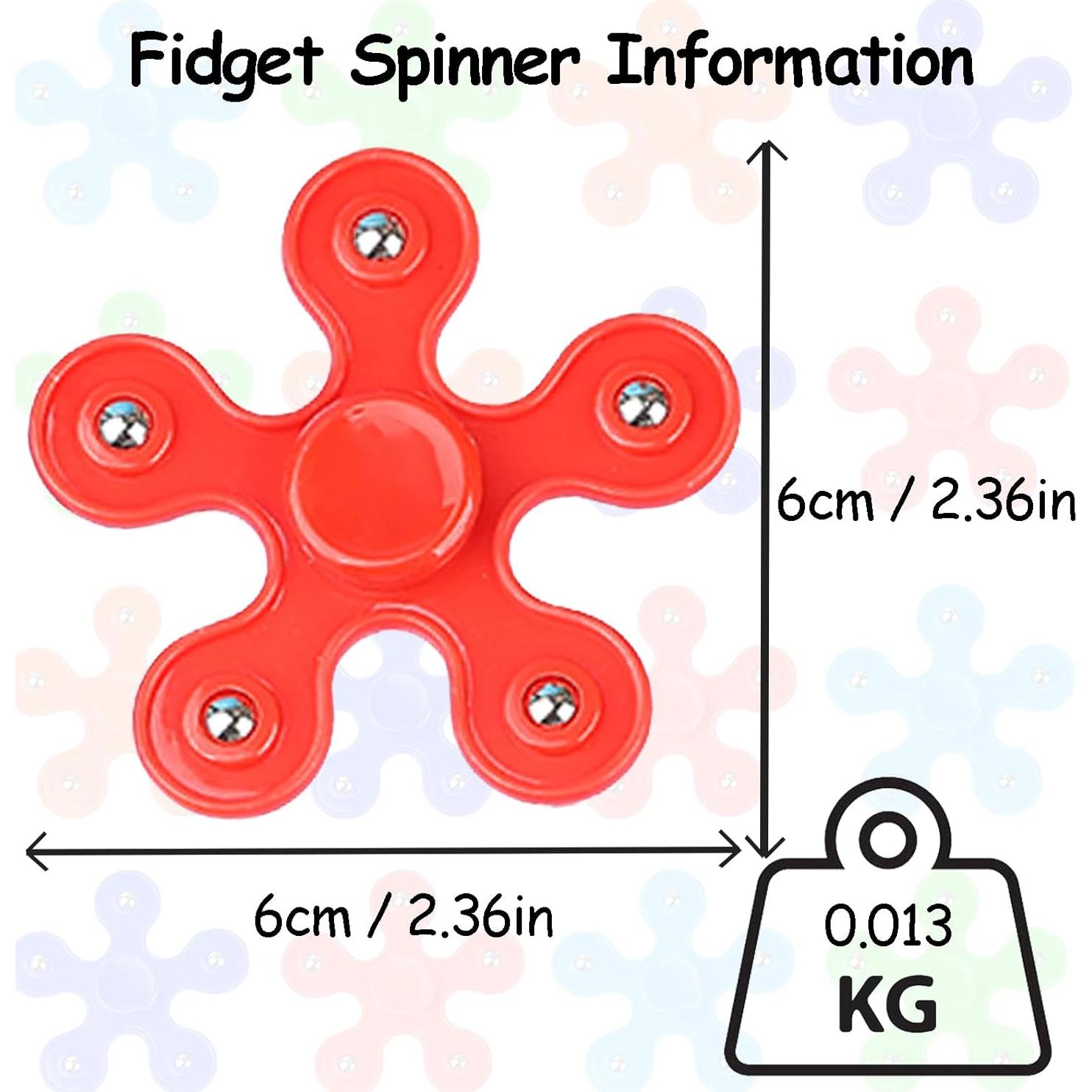 Paquete de 32 Spinners Antiestrés SUNPROUND 6.5 cm Silenciosos