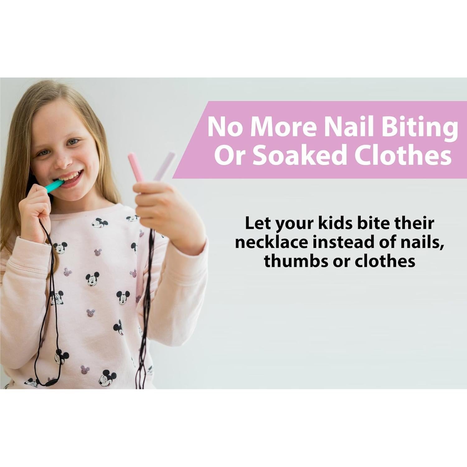 Collar Masticable Sensorial Tilcare - Set de 3 Lápices - Silicona Segura